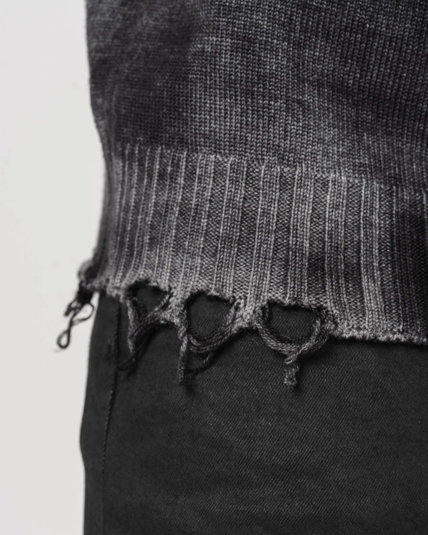 Distressed Wool Sweater - by MD75