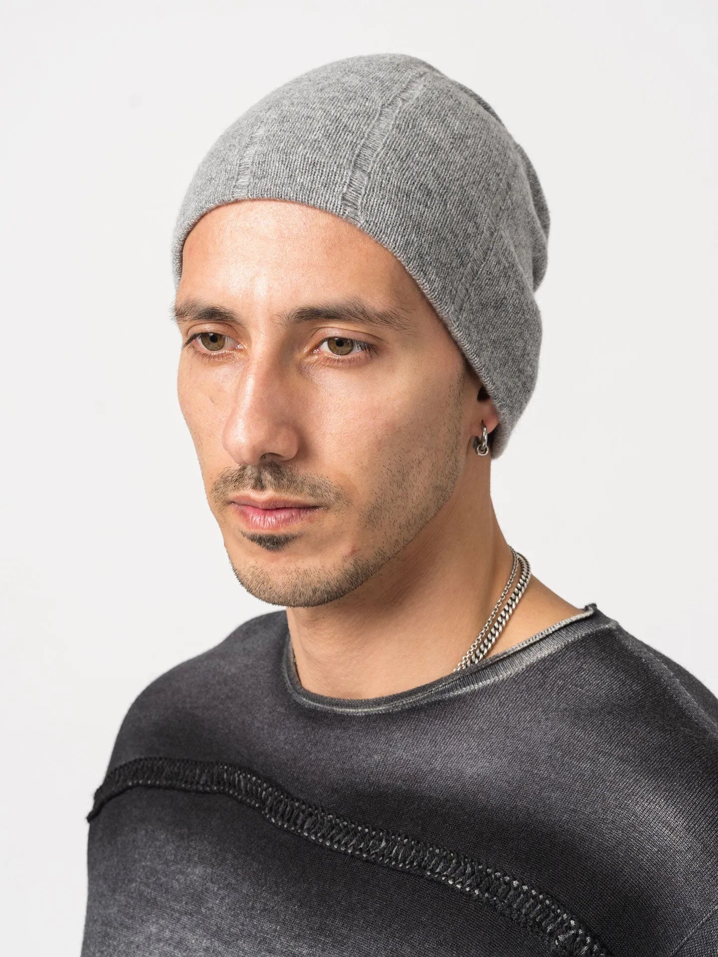 Double Reverse Cashmere Beanie - by MD75