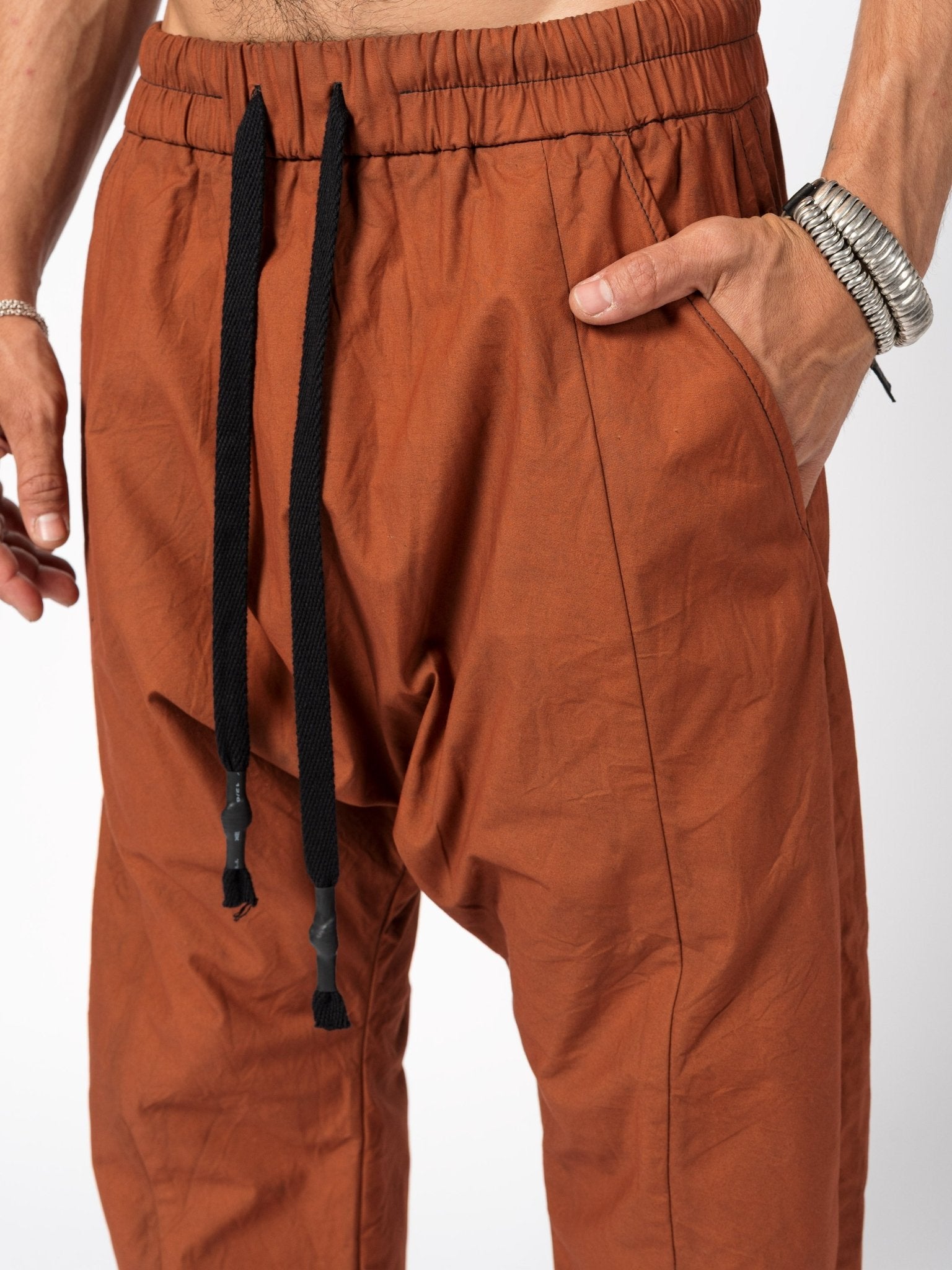 Drop - Crotch Cotton Pants - by 139DEC