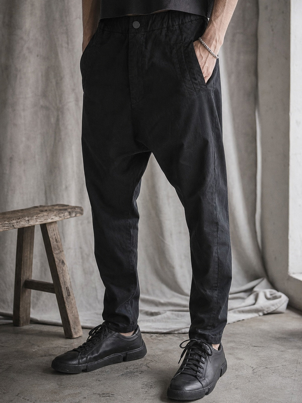 Drop-Crotch Pants - by AITO
