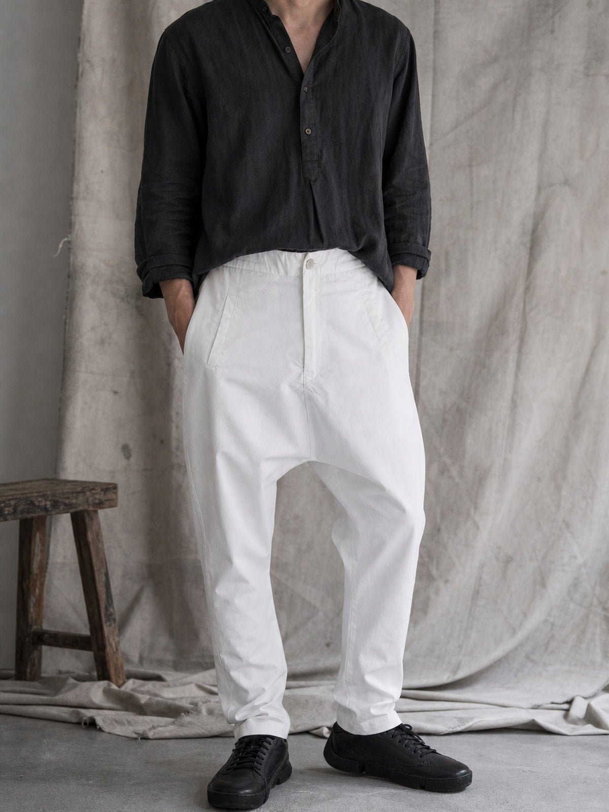 Drop-Crotch Pants - by AITO