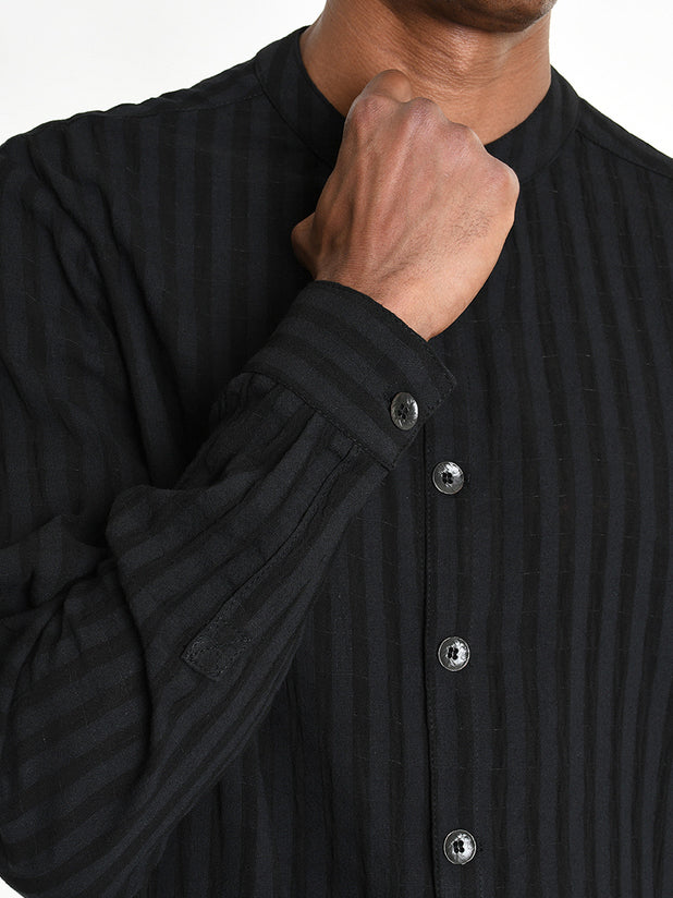 Striped Viscose Cotton Shirt