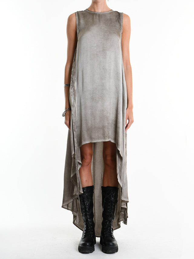 Viscose Satin Asymmetrical Dress