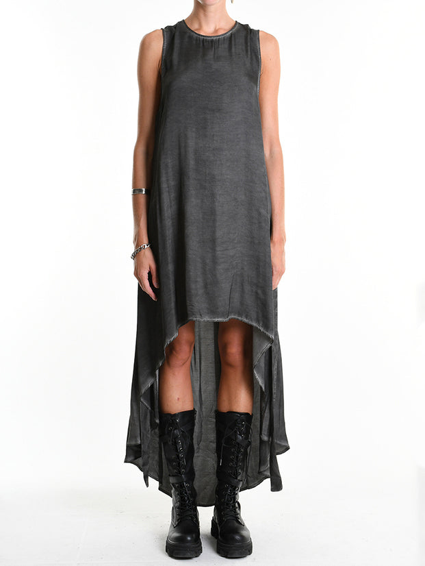 Viscose Satin Asymmetrical Dress
