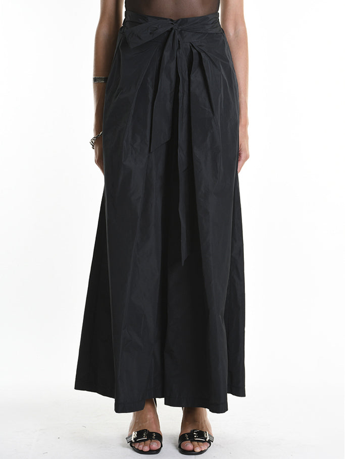 Taffeta Wide-Leg Trousers