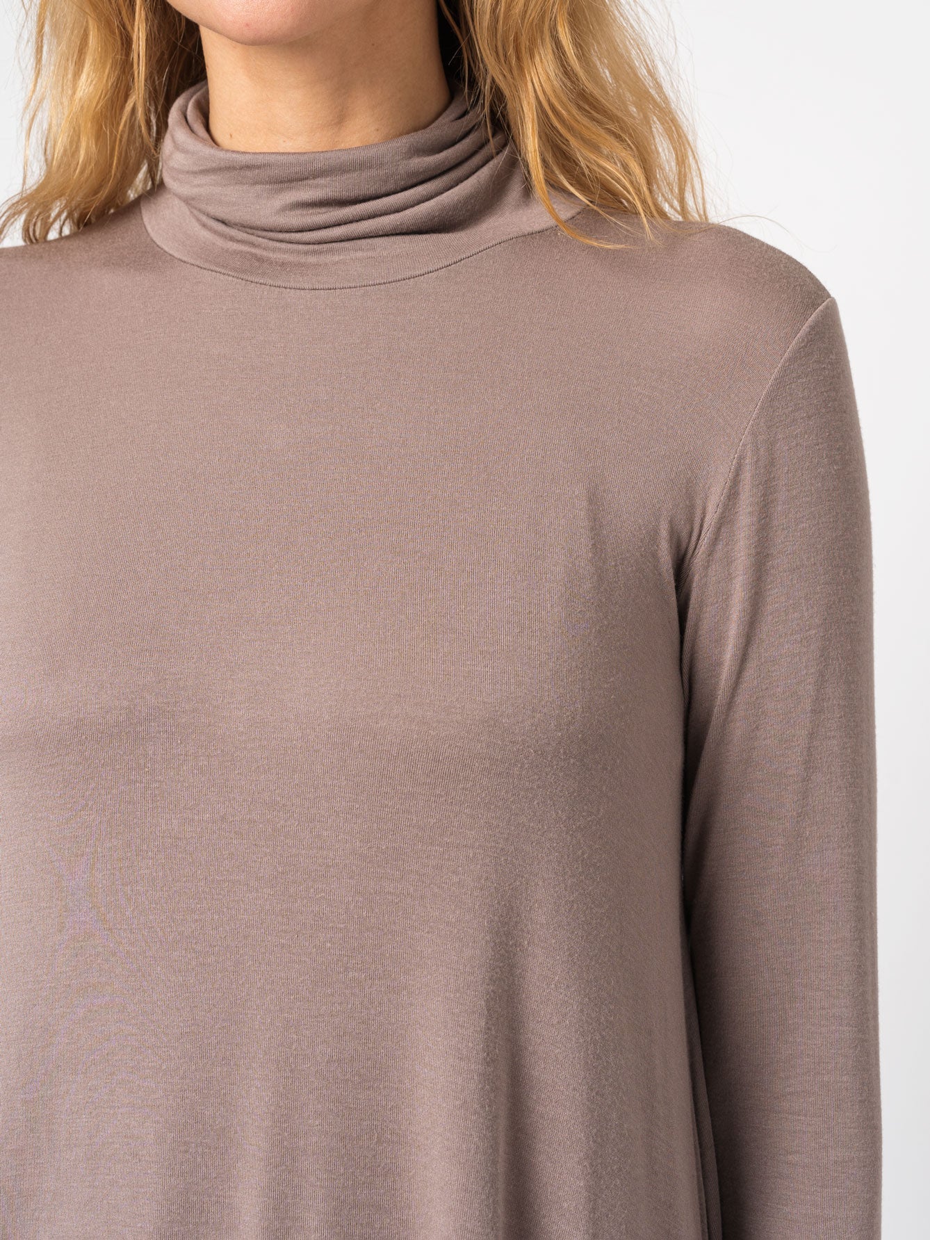 Flared Turtleneck Shirt - by TRANSIT