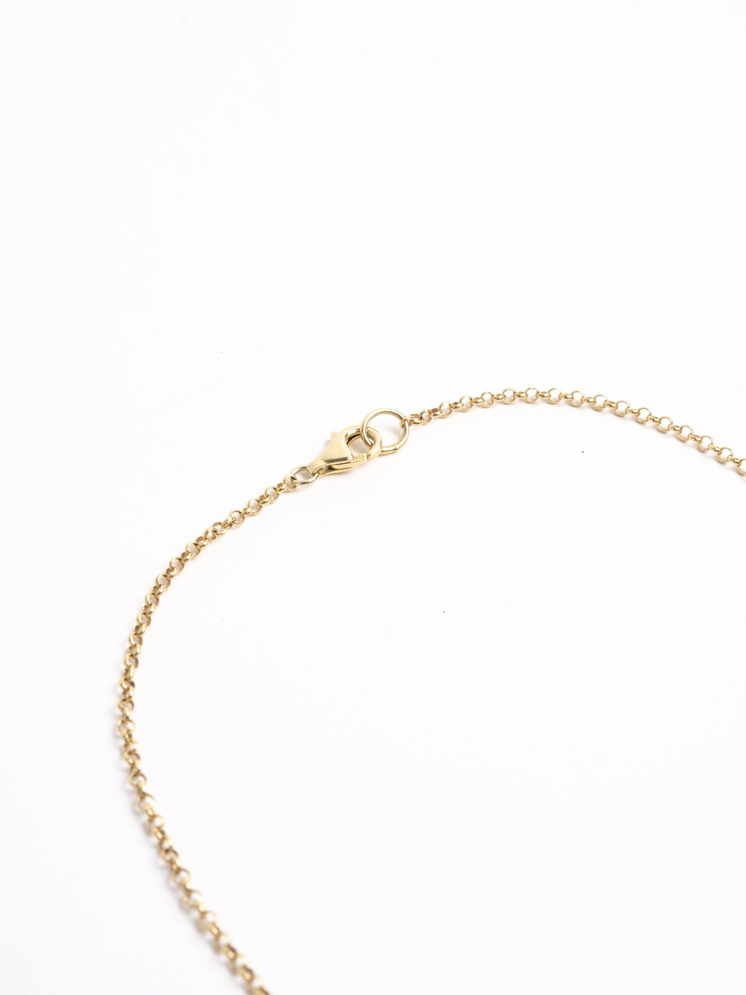 MAYA NOACH Gold-Plated Drop Necklace, clasp and chain detail view