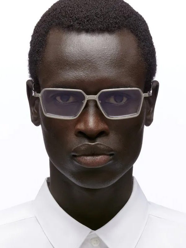 KUBORAUM H15 Silver Optical sunglasses, side profile.