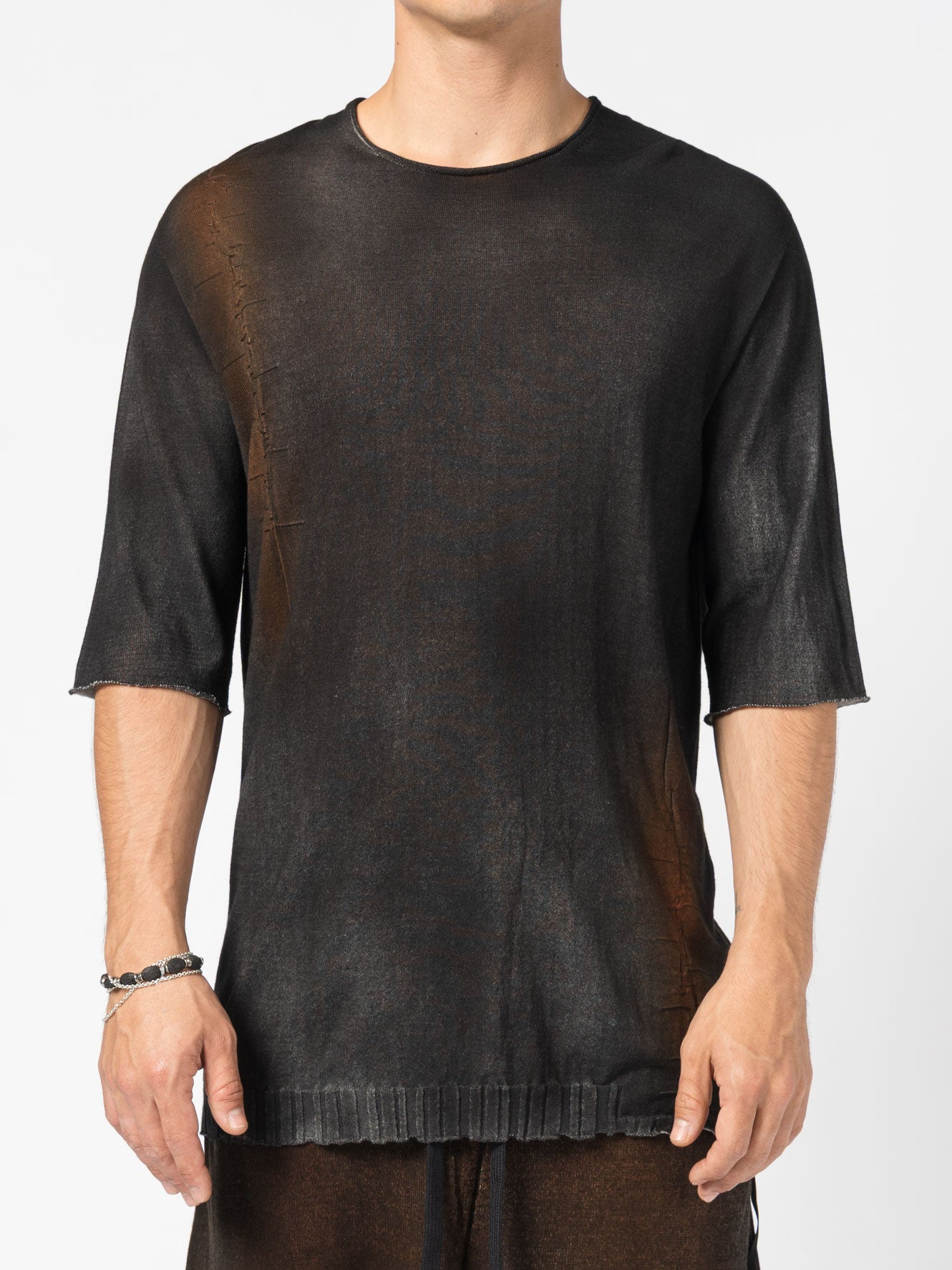 Hand - Dyed Distressed Tee - by MD75