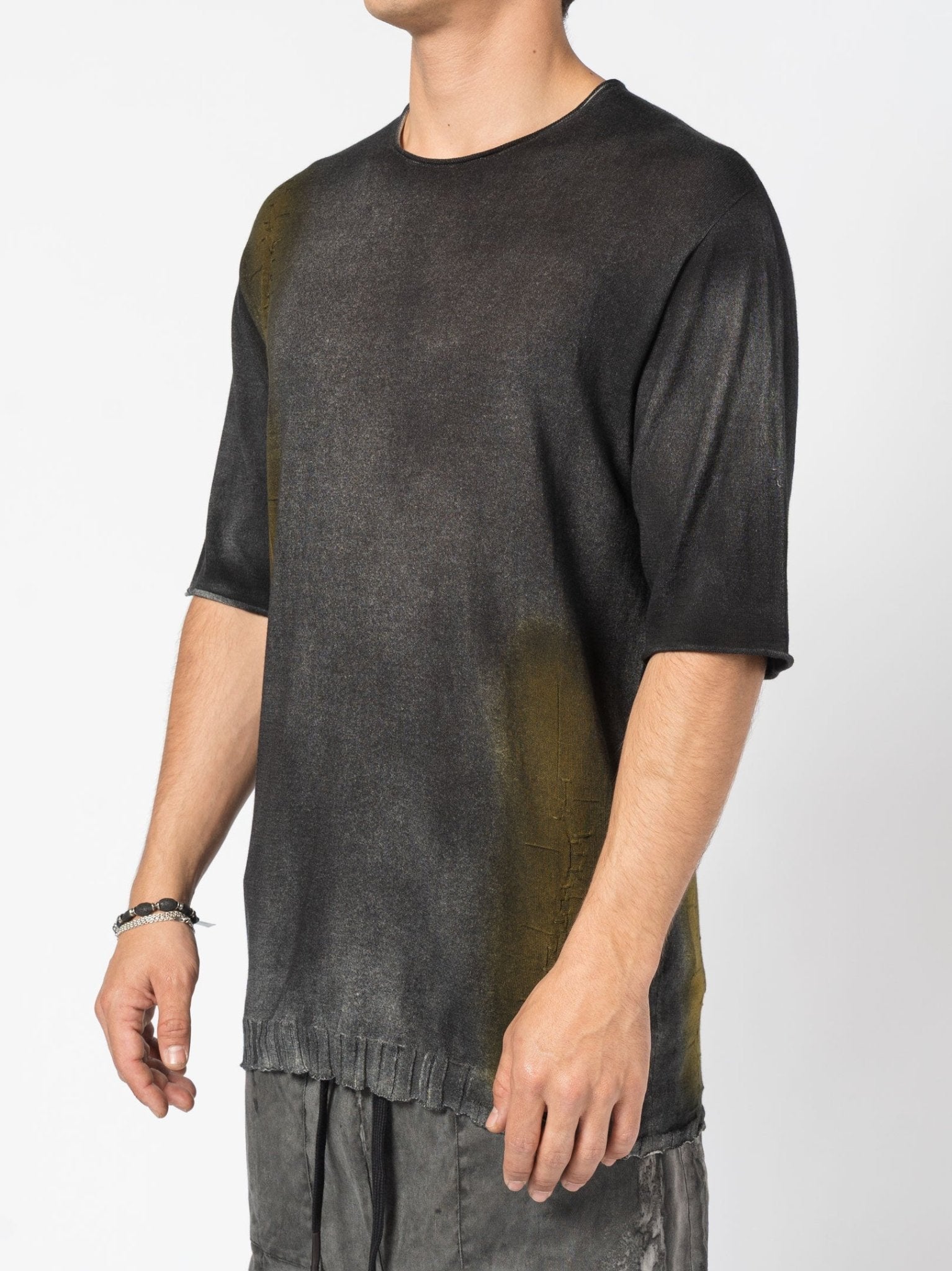 Hand - Dyed Distressed Tee - by MD75