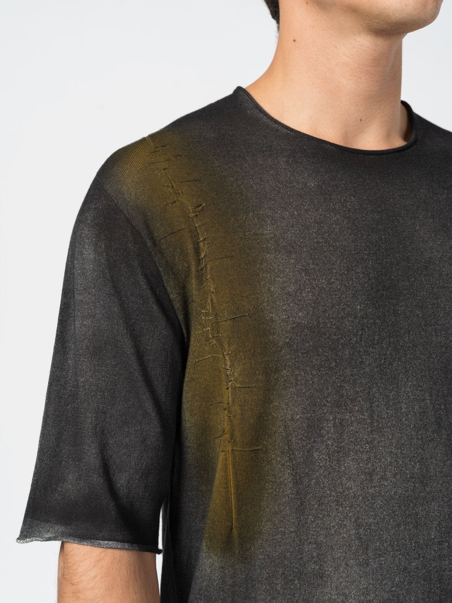 Hand - Dyed Distressed Tee - by MD75