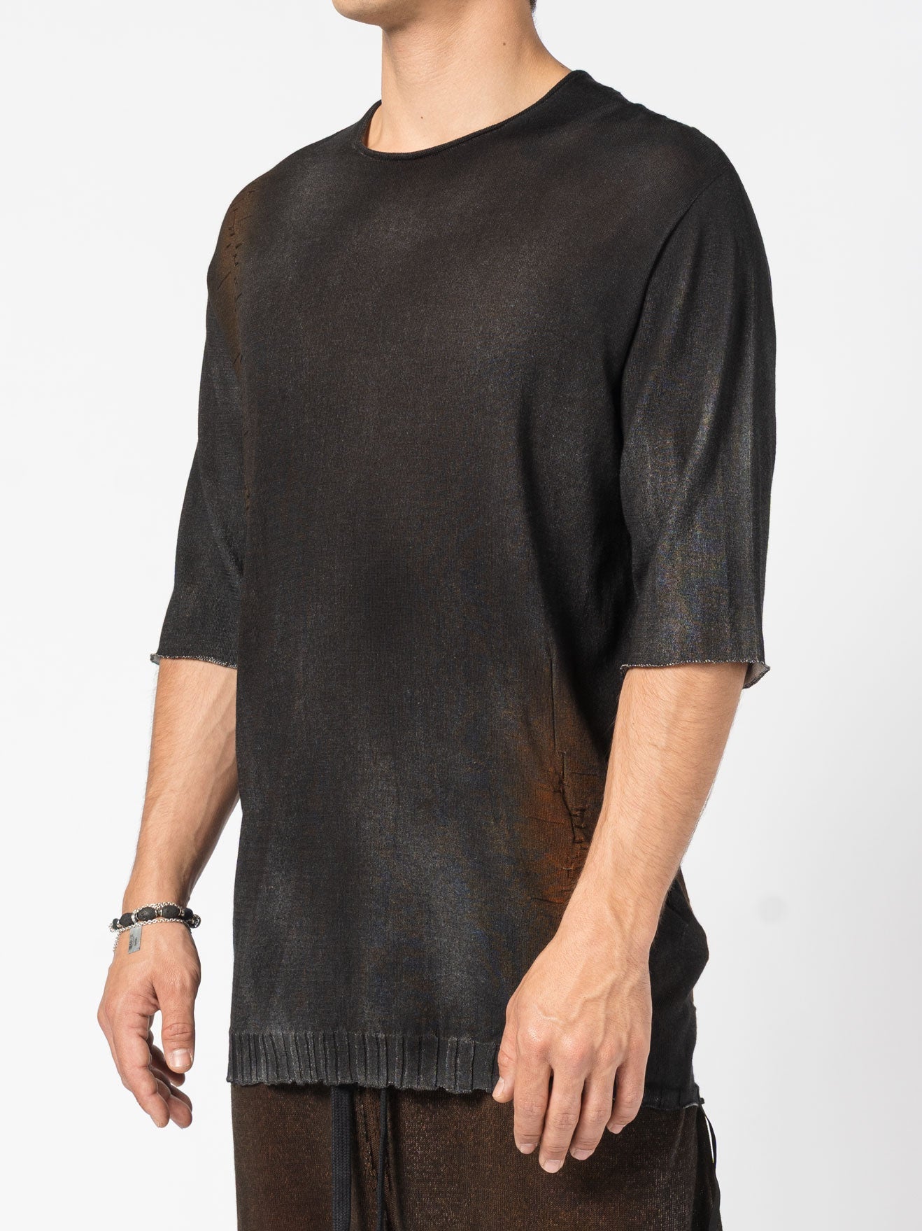 Hand - Dyed Distressed Tee - by MD75