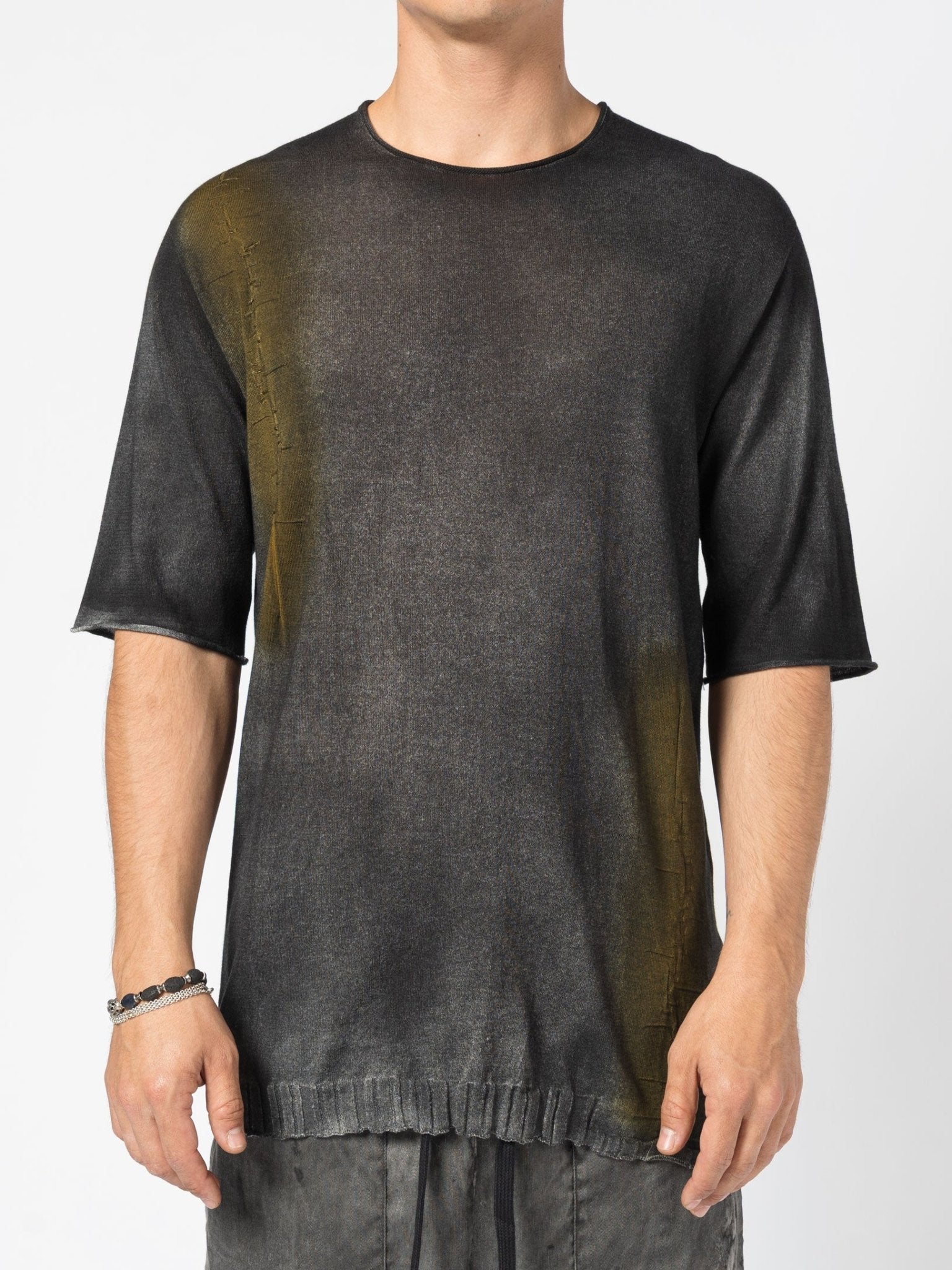 Hand - Dyed Distressed Tee - by MD75