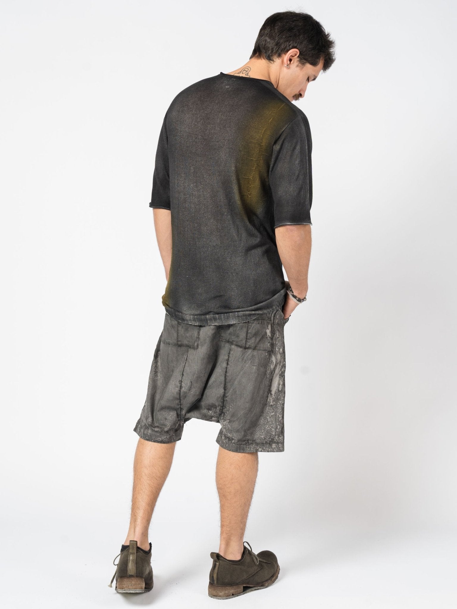 Hand - Dyed Distressed Tee - by MD75