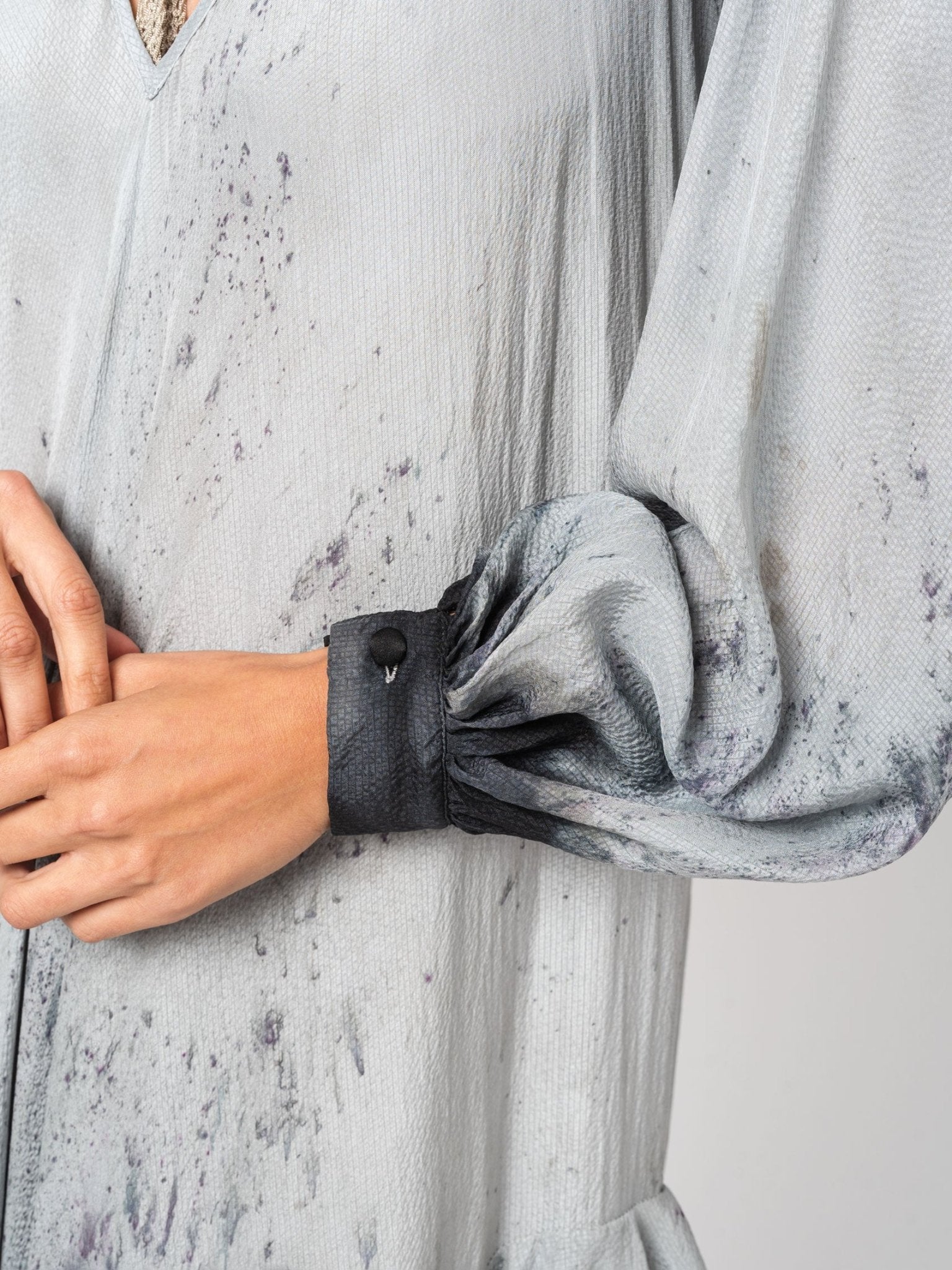 Hand - Dyed silk maxi dress - by Bazz&Lutra