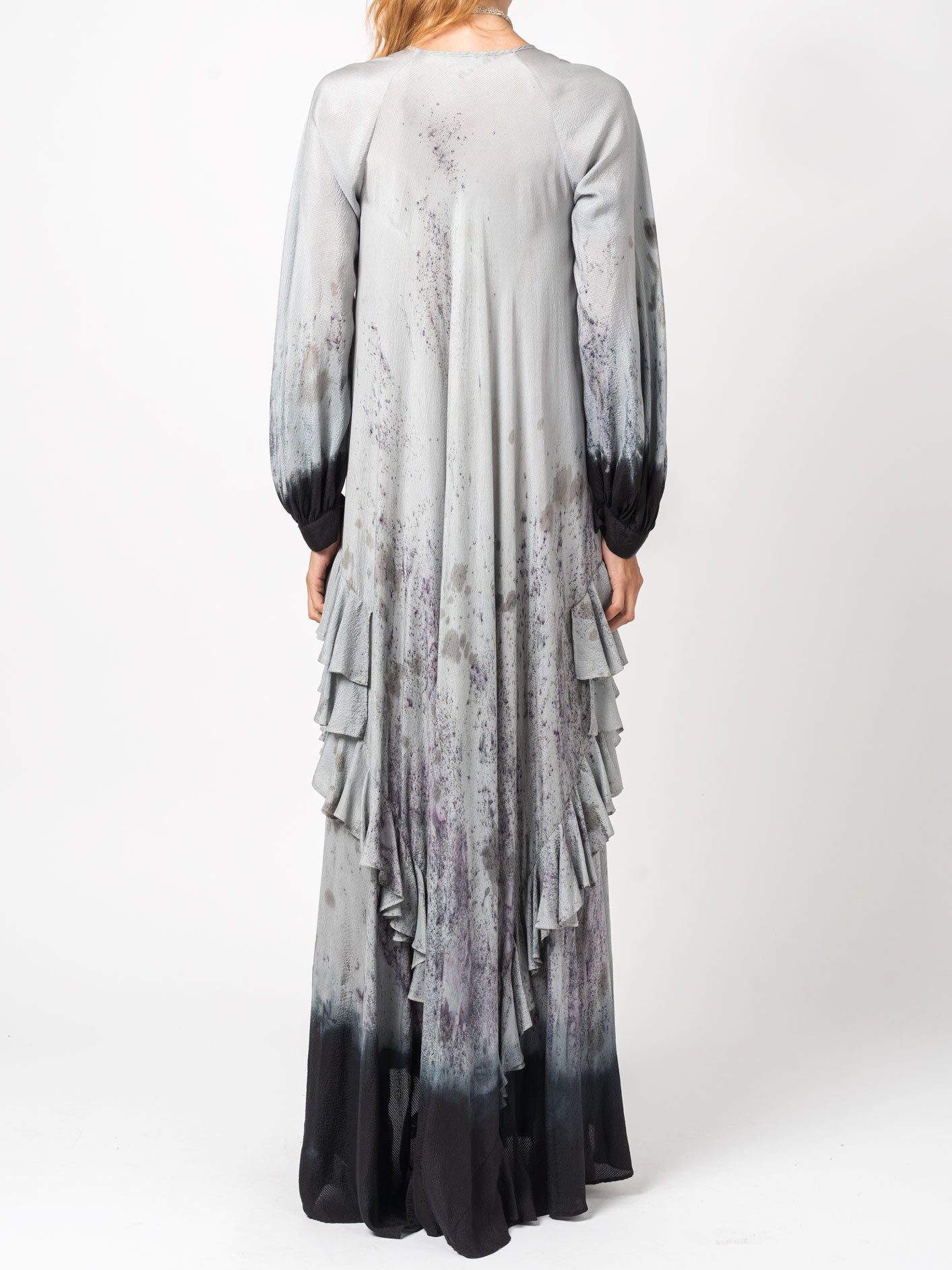 Hand - Dyed silk maxi dress - by Bazz&Lutra
