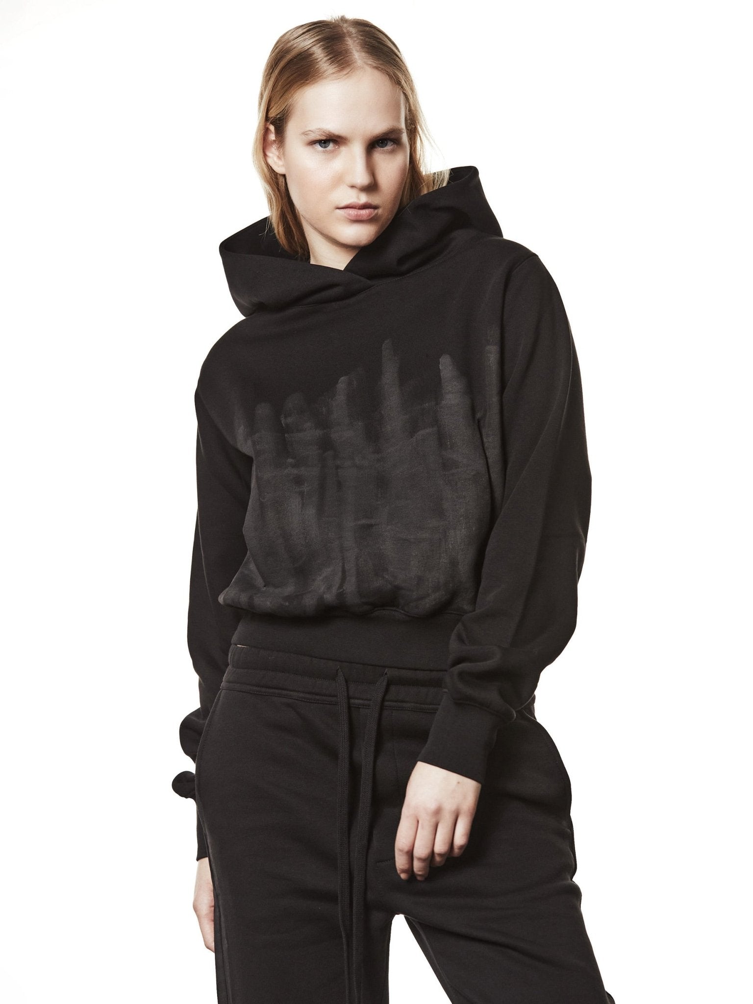 Hand - Painted Cotton Hoodie - by THOM KROM