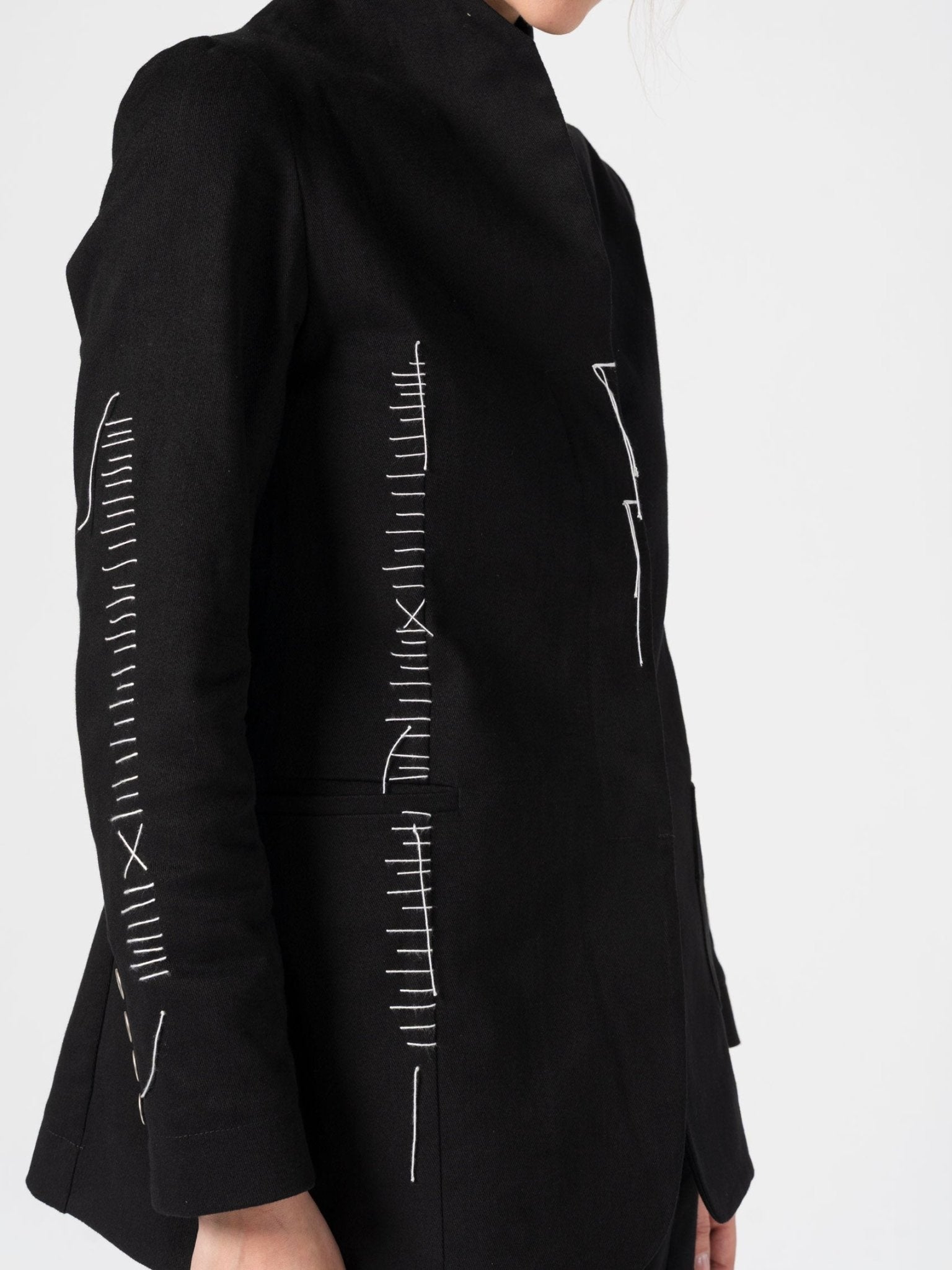 Hand - Stitched Cotton Jacket - by 139DEC