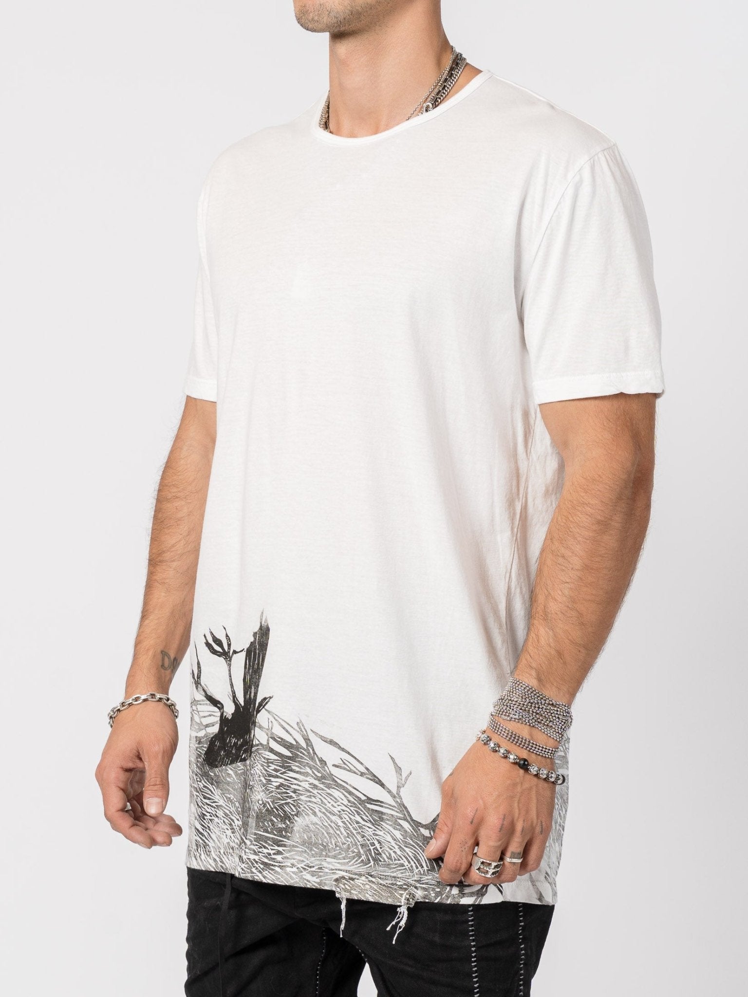 Handmade Stamp Graphic Tee - by MD75