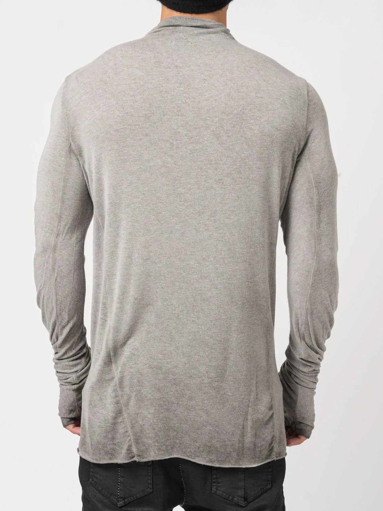 High - Neck Modal - Cashmere Blend T-Shirt - by MD75