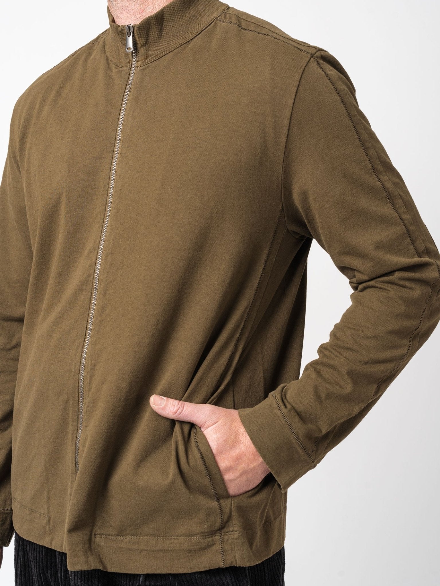 High - Neck Zip - Up Jacket - by TRANSIT UOMO