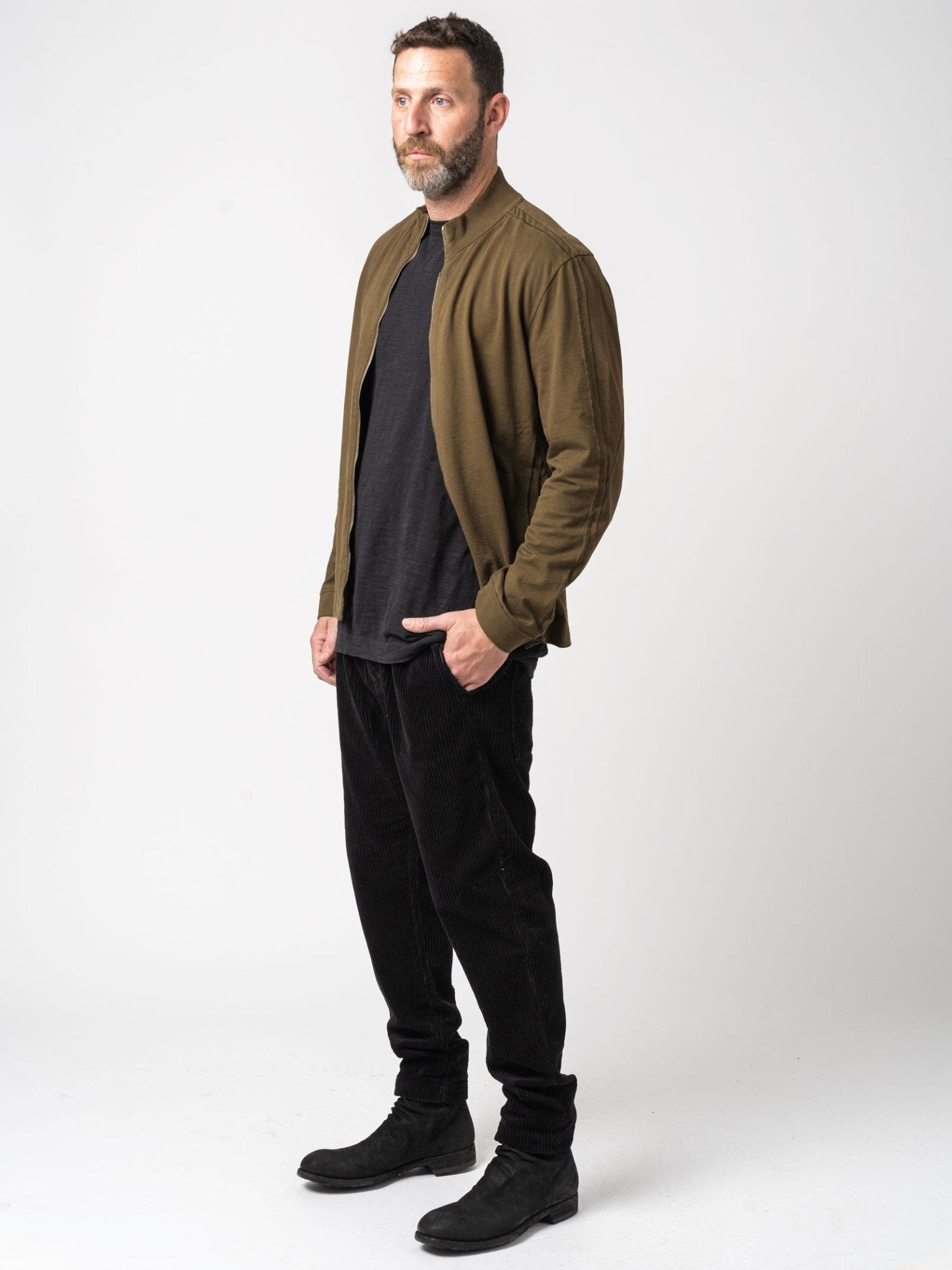 High - Neck Zip - Up Jacket - by TRANSIT UOMO