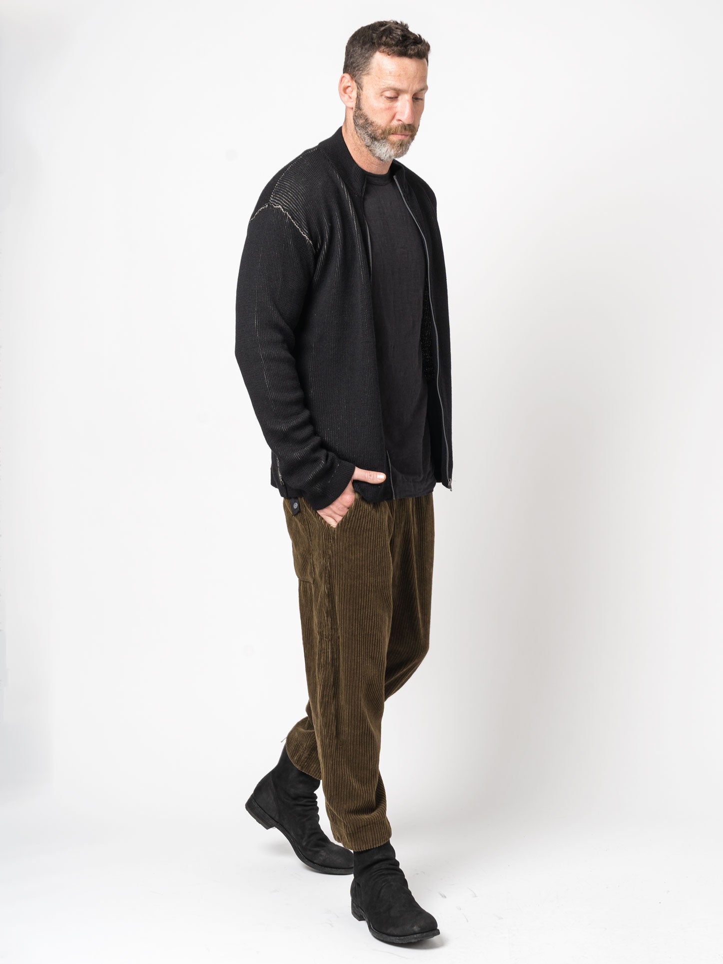 High - Neck Zip - Up Jacket - by TRANSIT UOMO