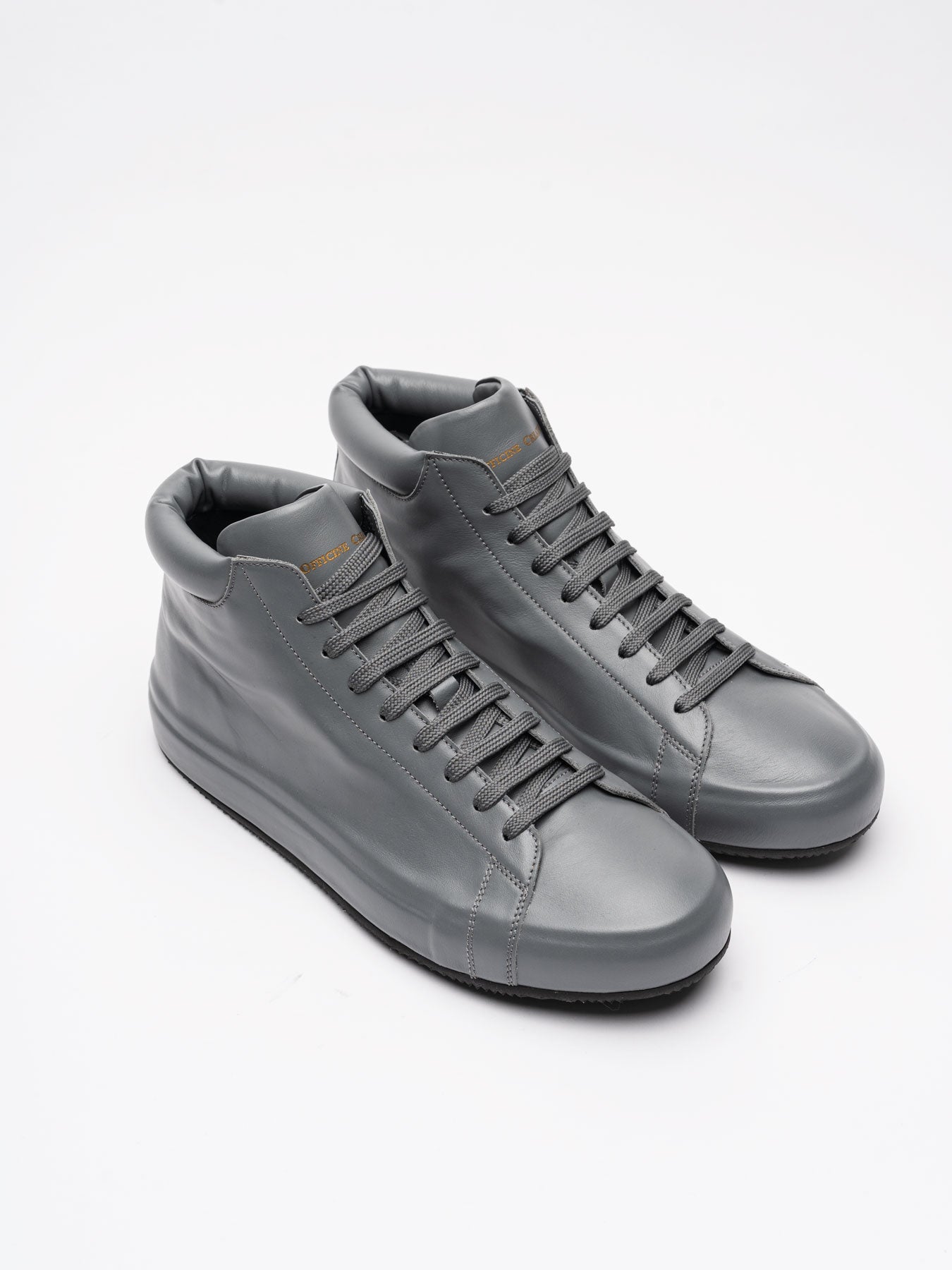 High - Top Leather Sneakers - by OFFICINE CREATIVE