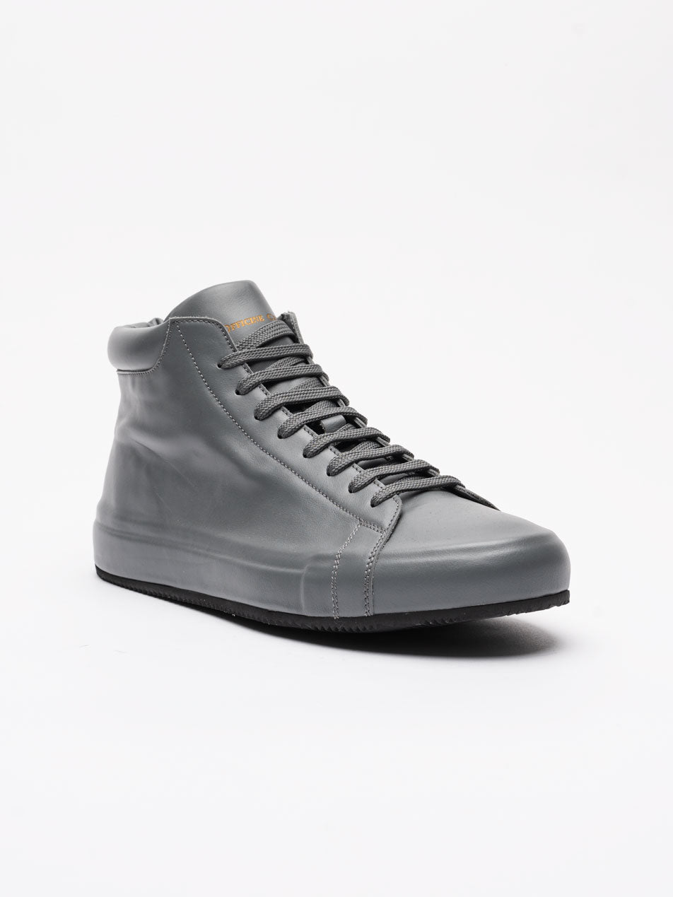 High - Top Leather Sneakers - by OFFICINE CREATIVE