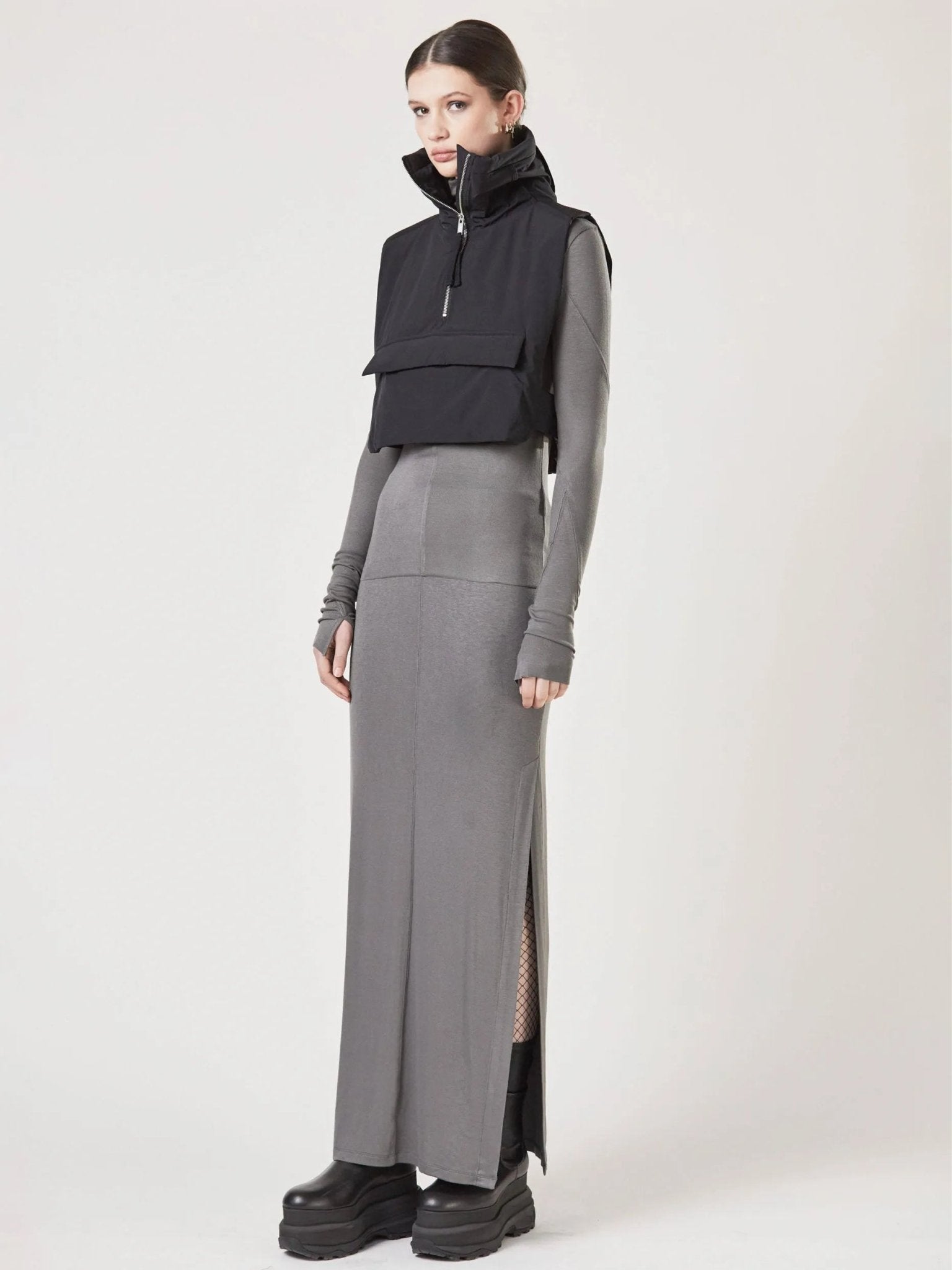 High waist long skirt - by THOM KROM