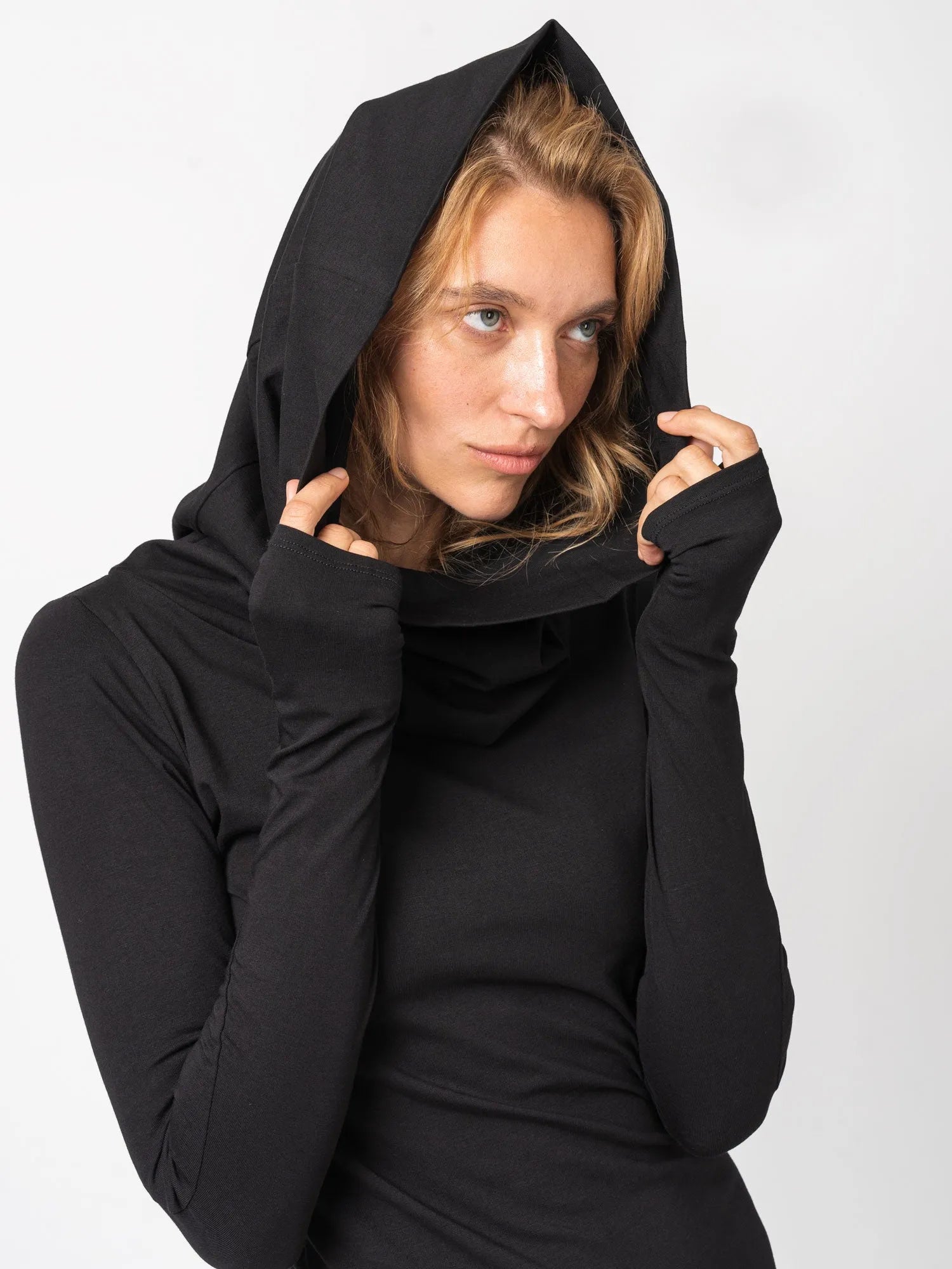 Hooded Midi Dress - by NOSTRA SANTISSIMA