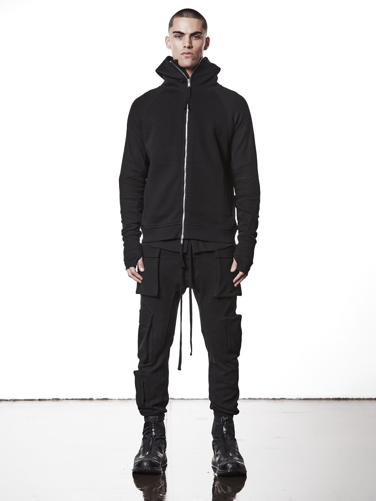 Hooded Zip Jacket - by THOM KROM
