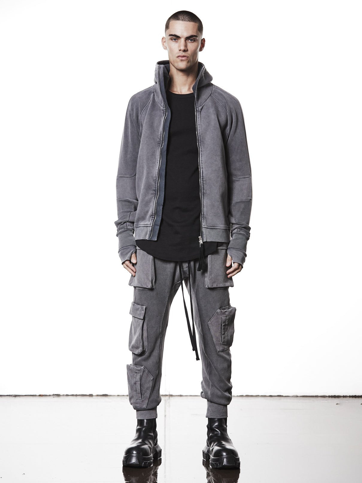 Hooded Zip Jacket - by THOM KROM