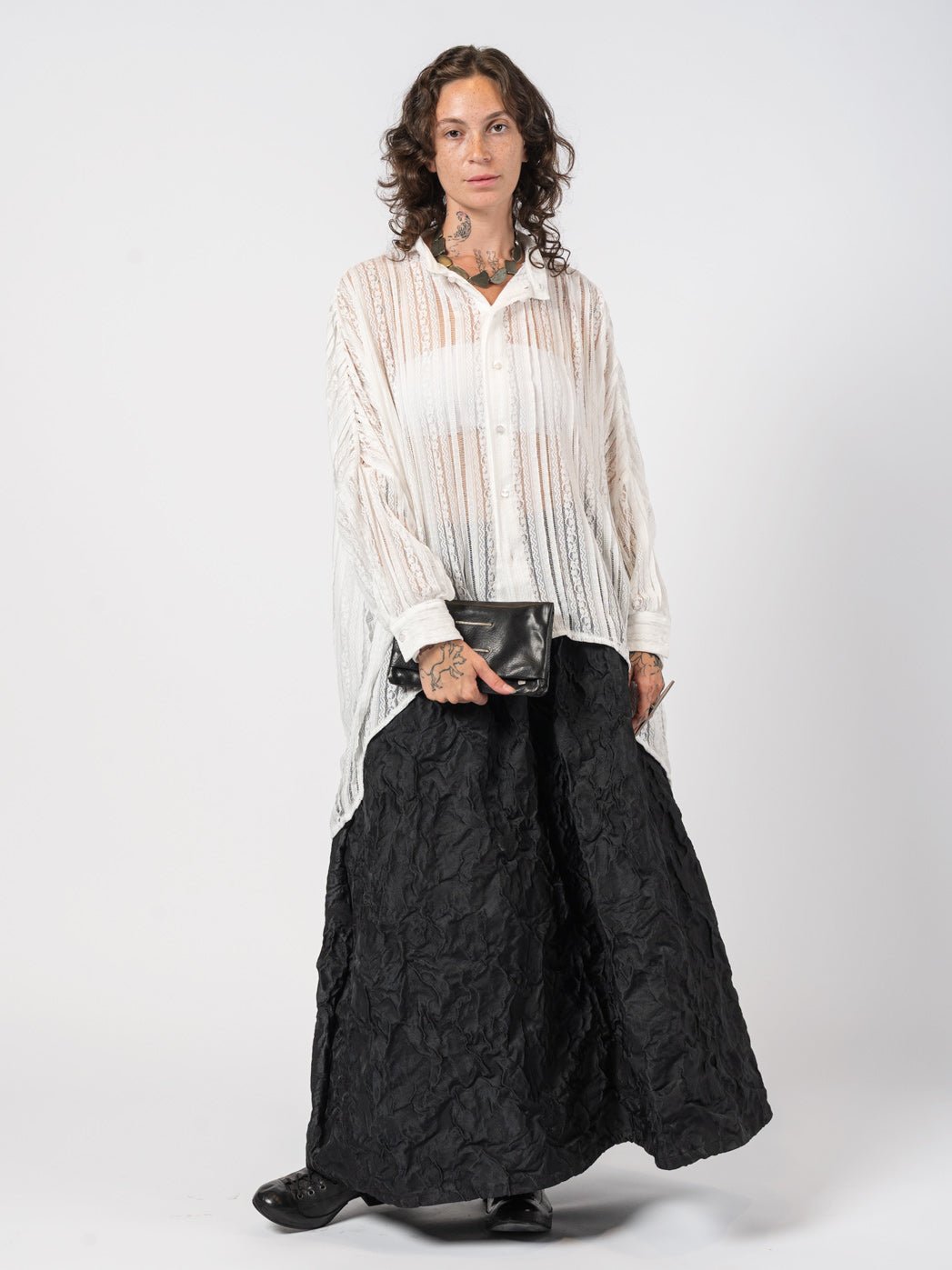 Lace Button - Up Shirt - by NOSTRA SANTISSIMA