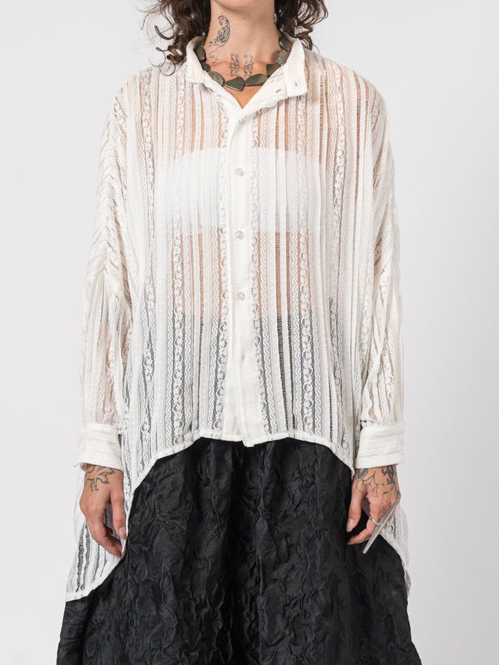 Lace Button - Up Shirt - by NOSTRA SANTISSIMA