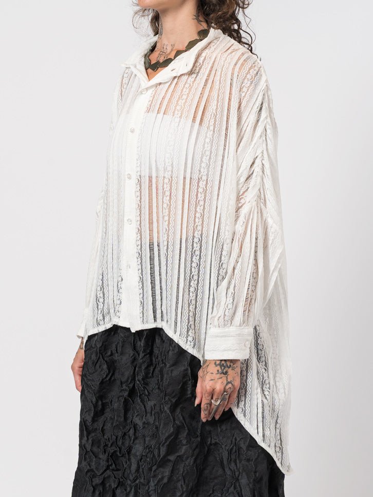 Lace Button - Up Shirt - by NOSTRA SANTISSIMA