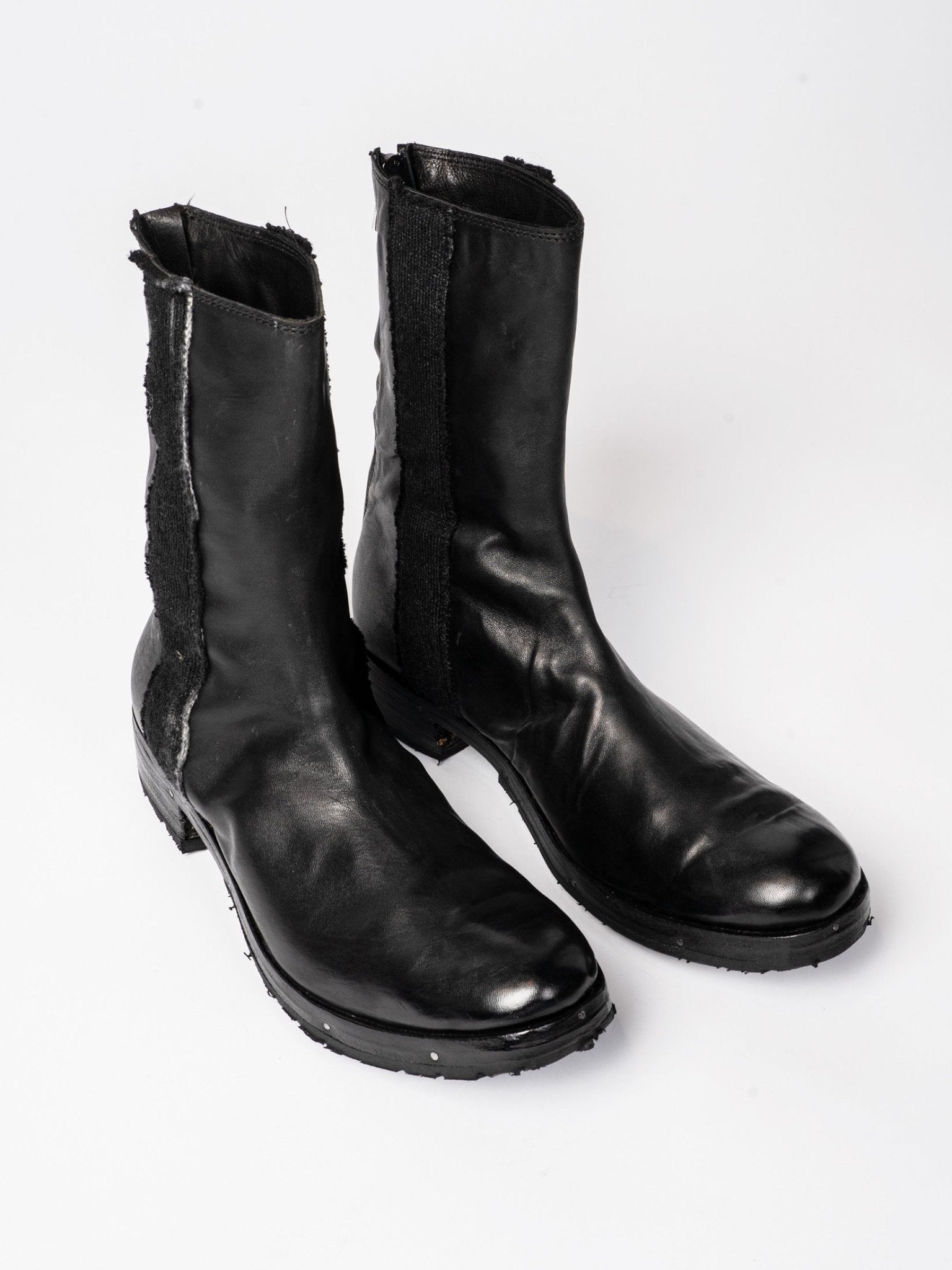 Leather and Wool High Boots - by MD75