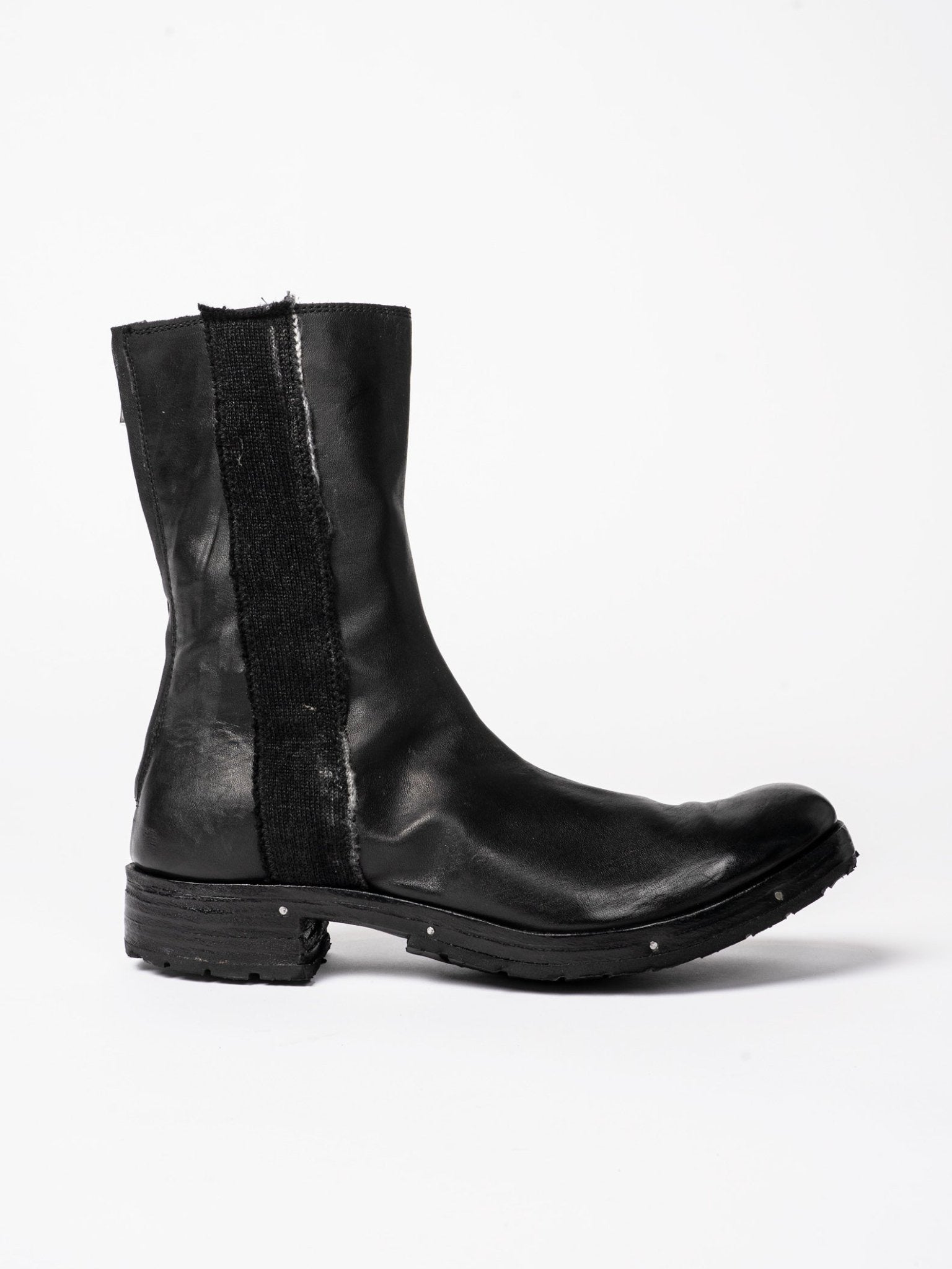 Leather and Wool High Boots - by MD75