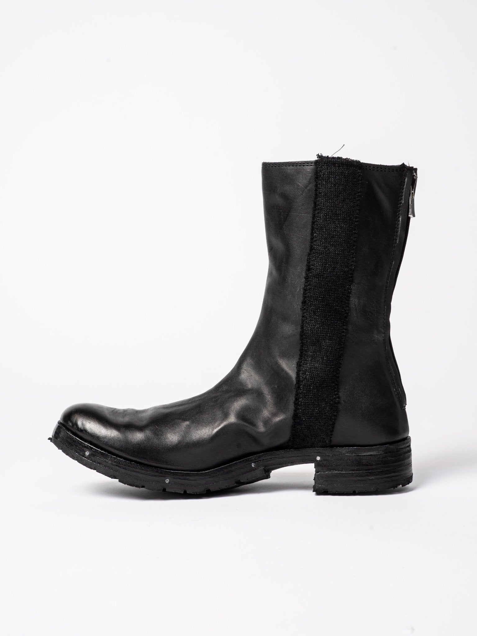 Leather and Wool High Boots - by MD75