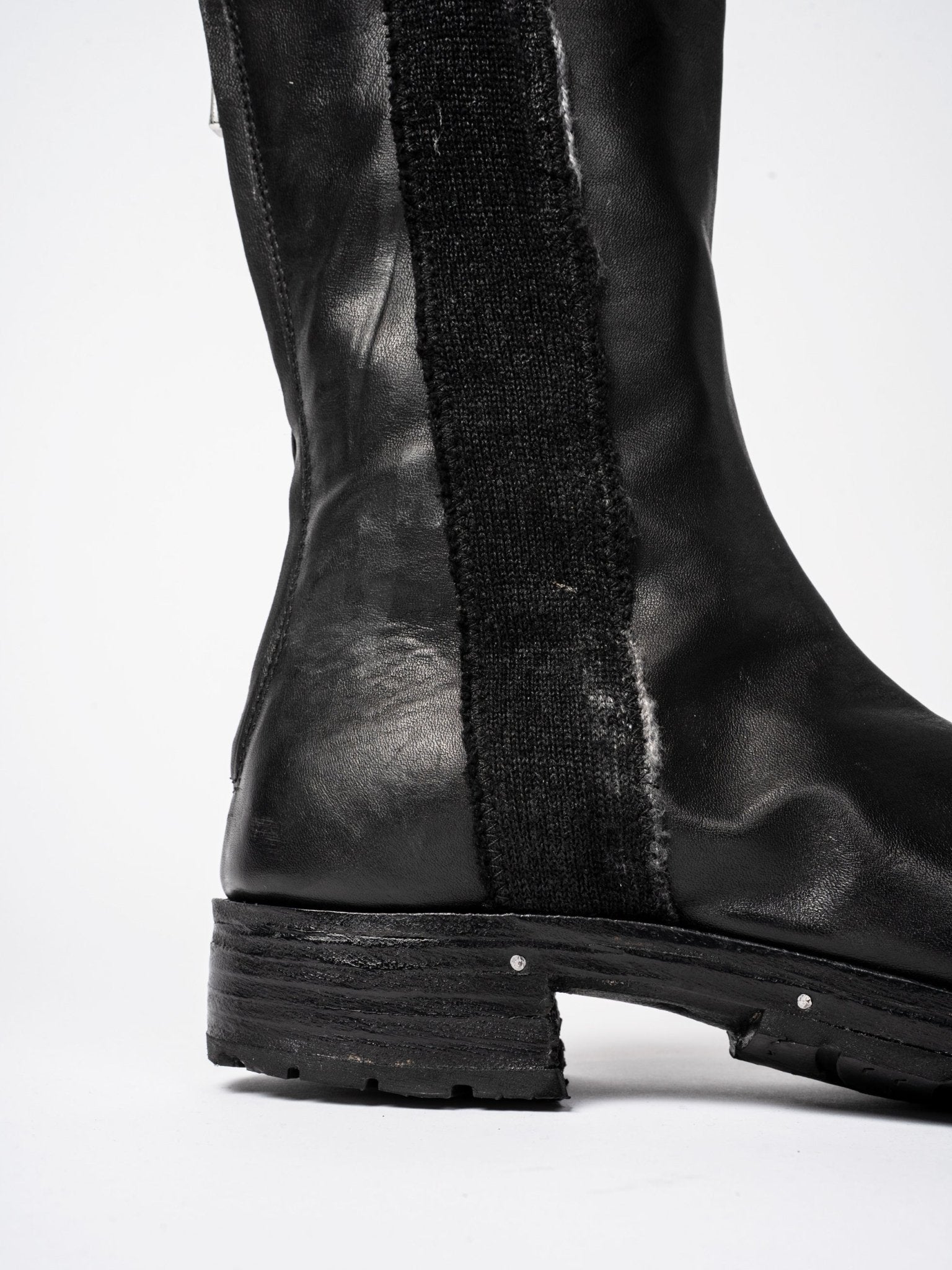 Leather and Wool High Boots - by MD75