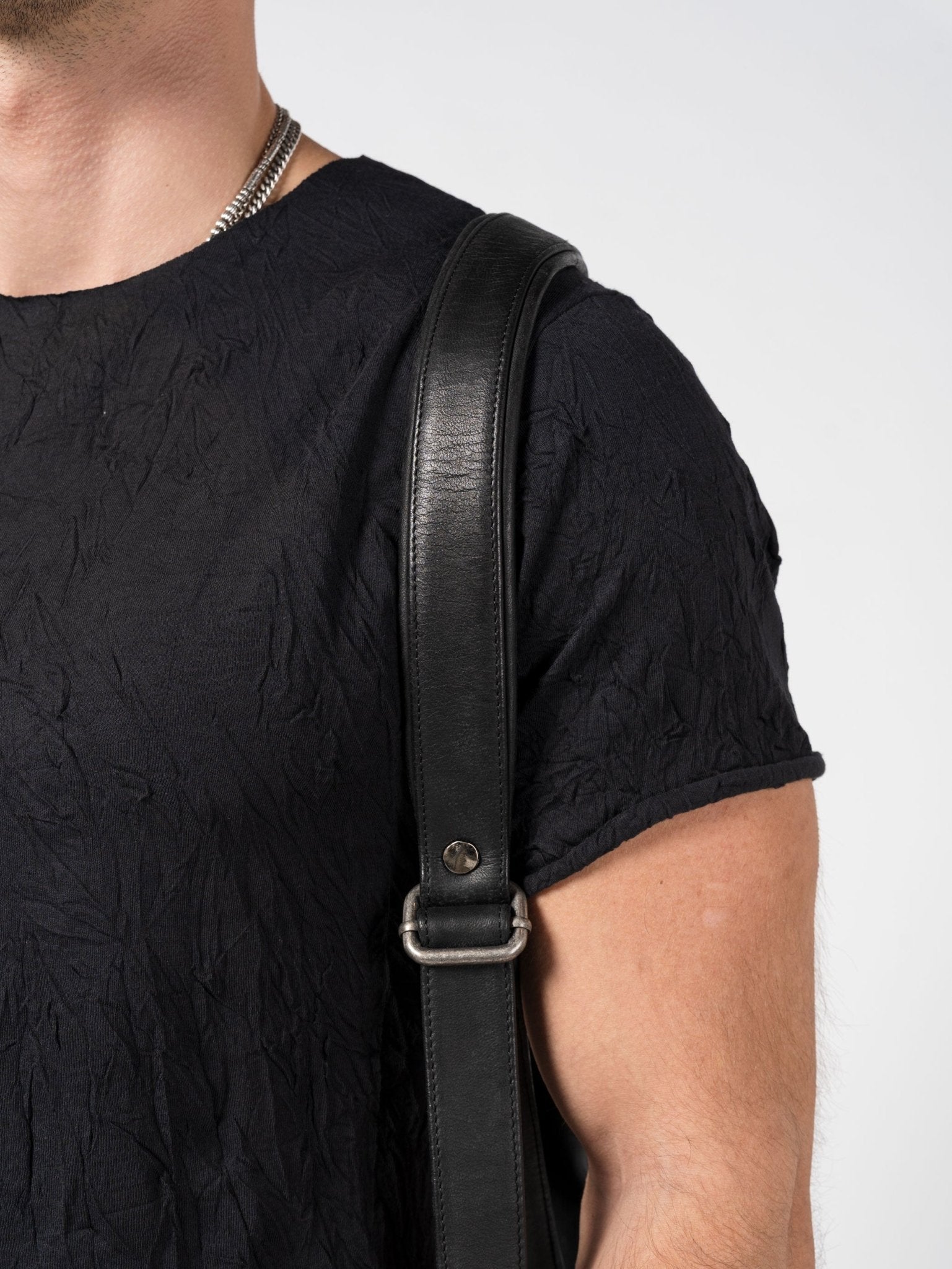 Leather Backpack - by GIORGIO BRATO