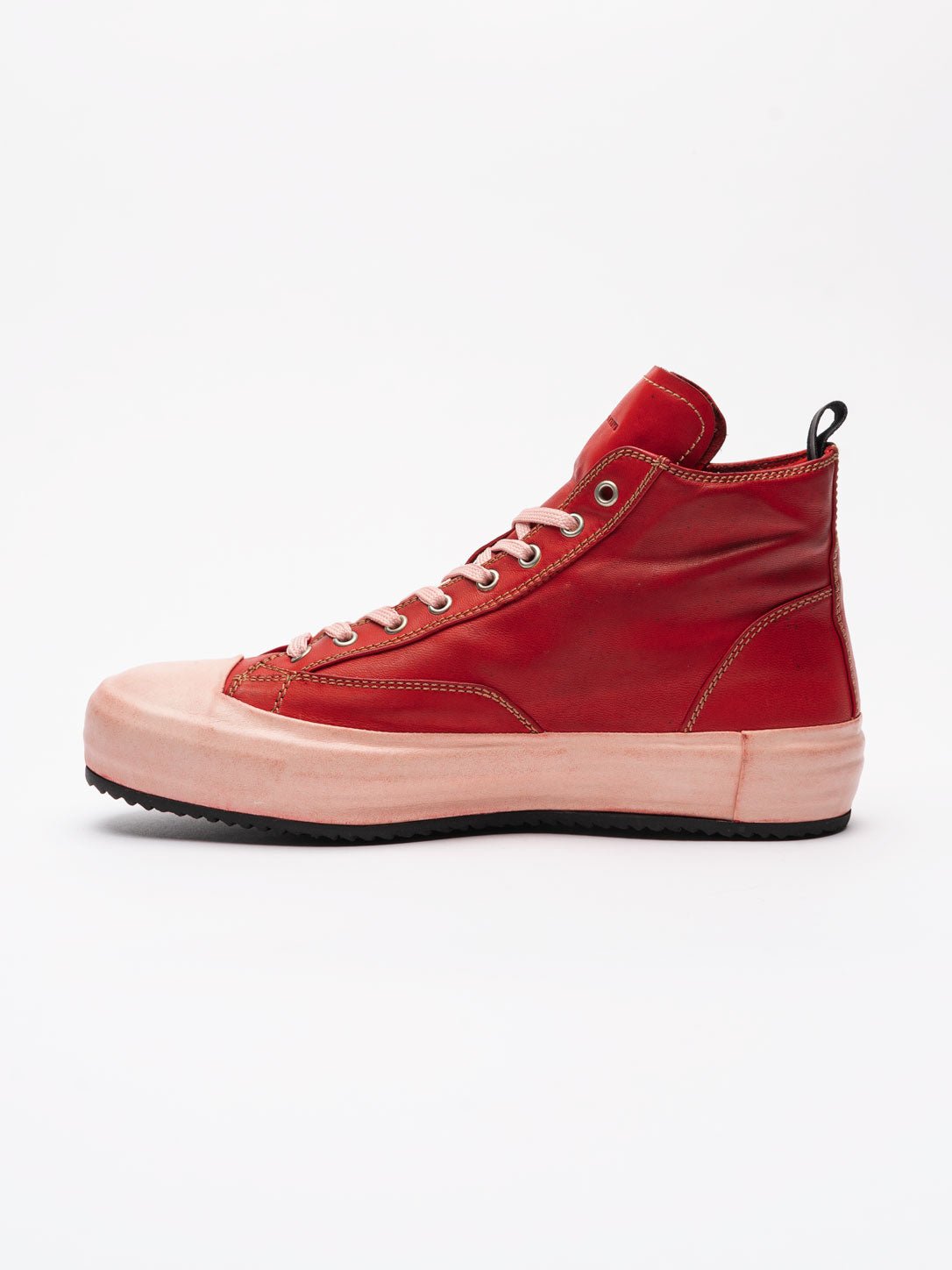 Leather High Top Sneakers - by OFFICINE CREATIVE