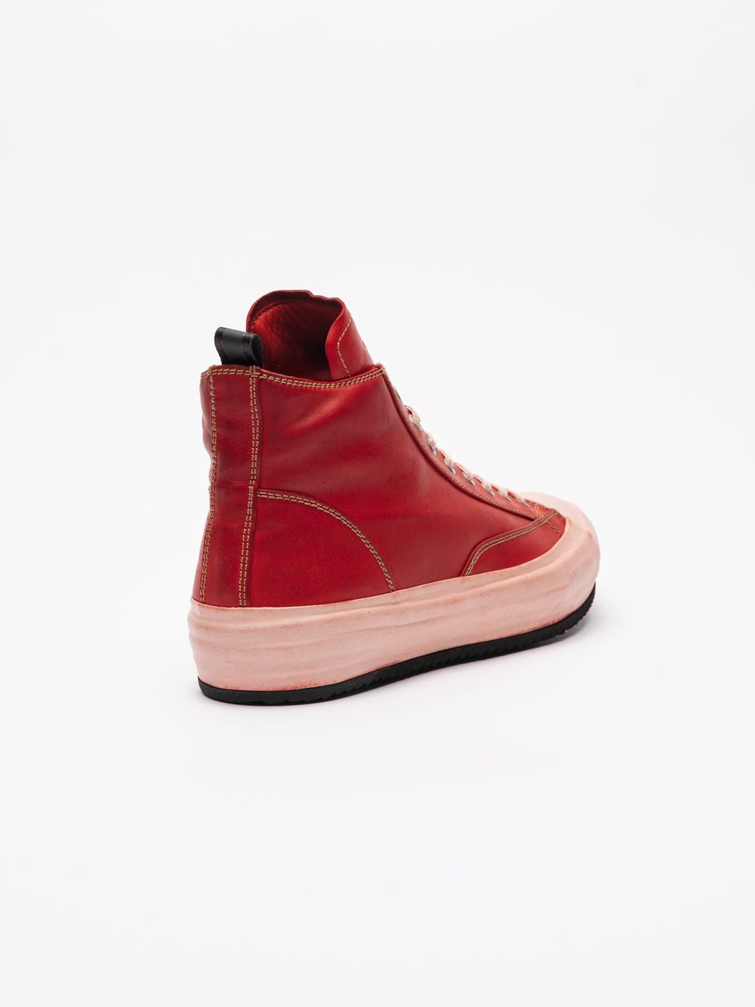 Leather High Top Sneakers - by OFFICINE CREATIVE