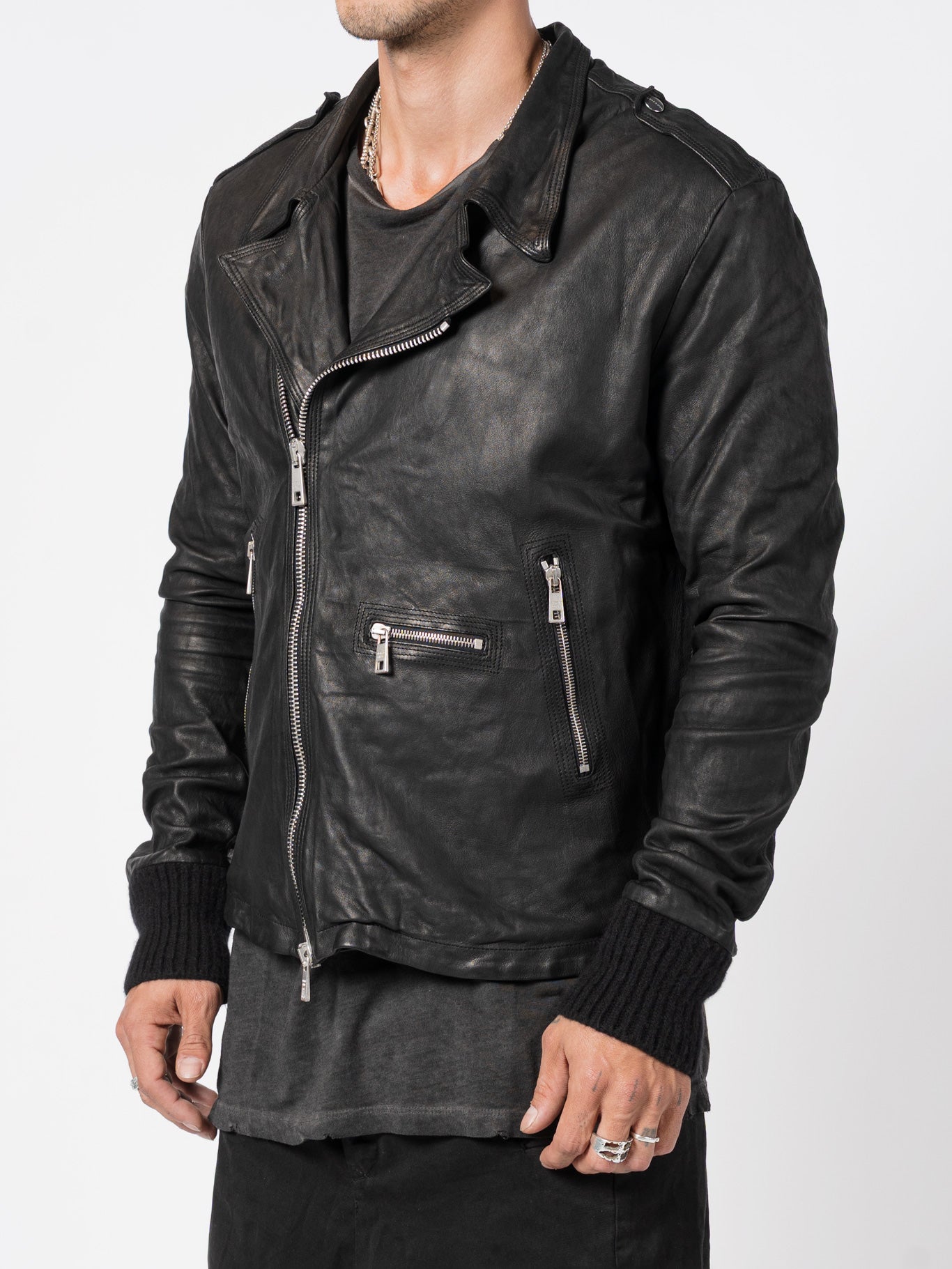 Leather Perfecto Jacket - by GIORGIO BRATO