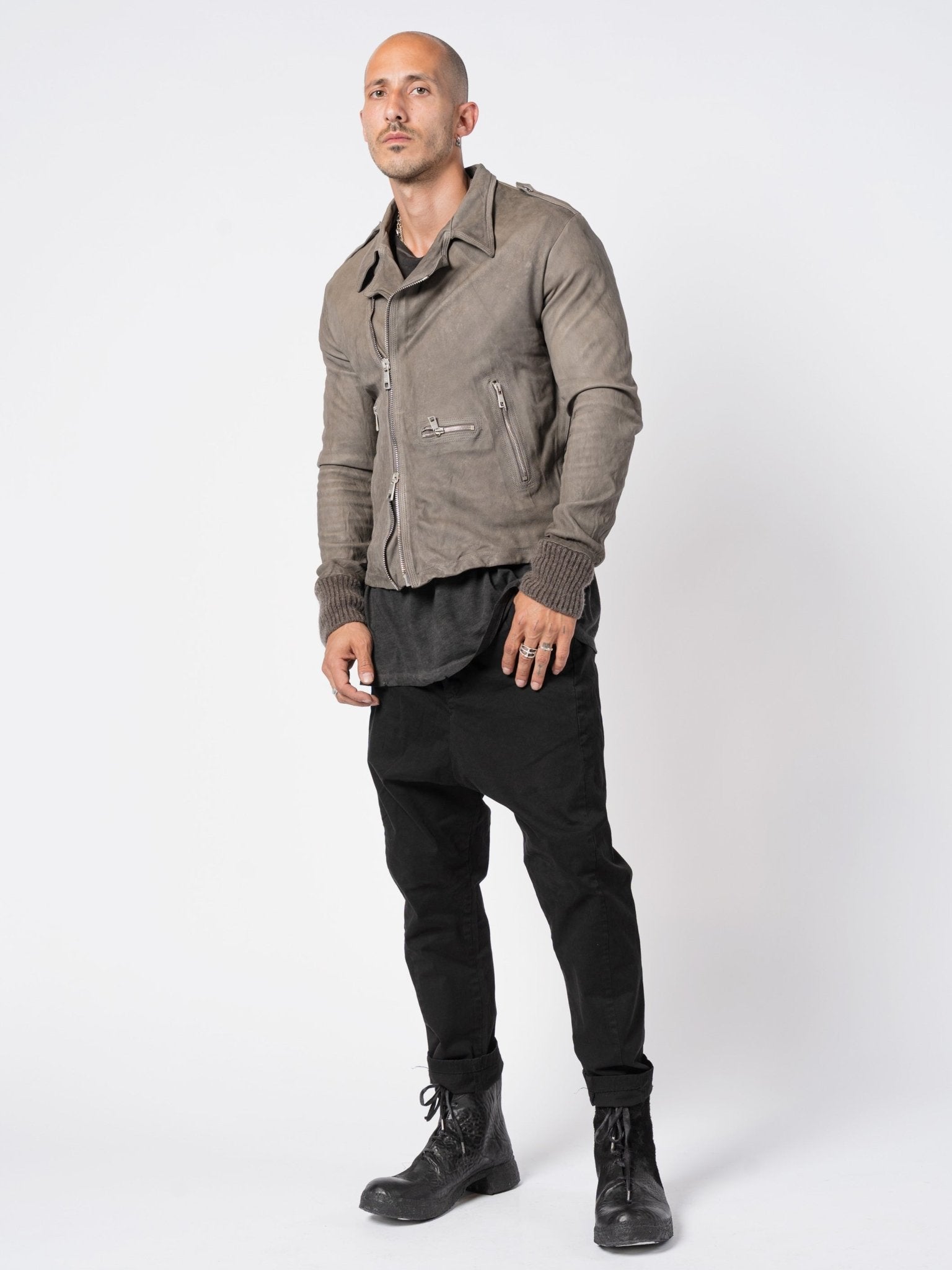 Leather Perfecto Jacket - by GIORGIO BRATO