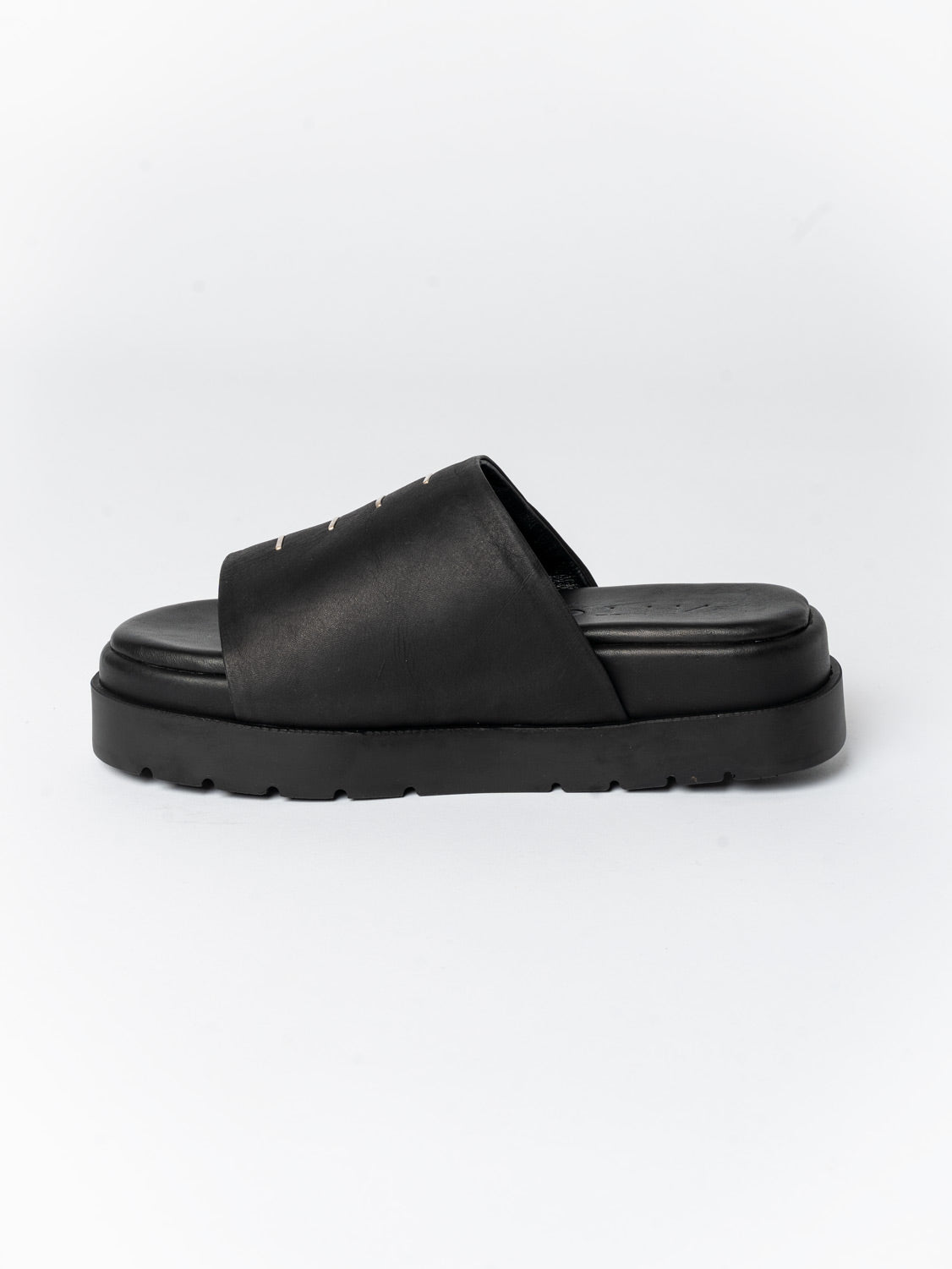 Leather Slide Sandals - by AITO