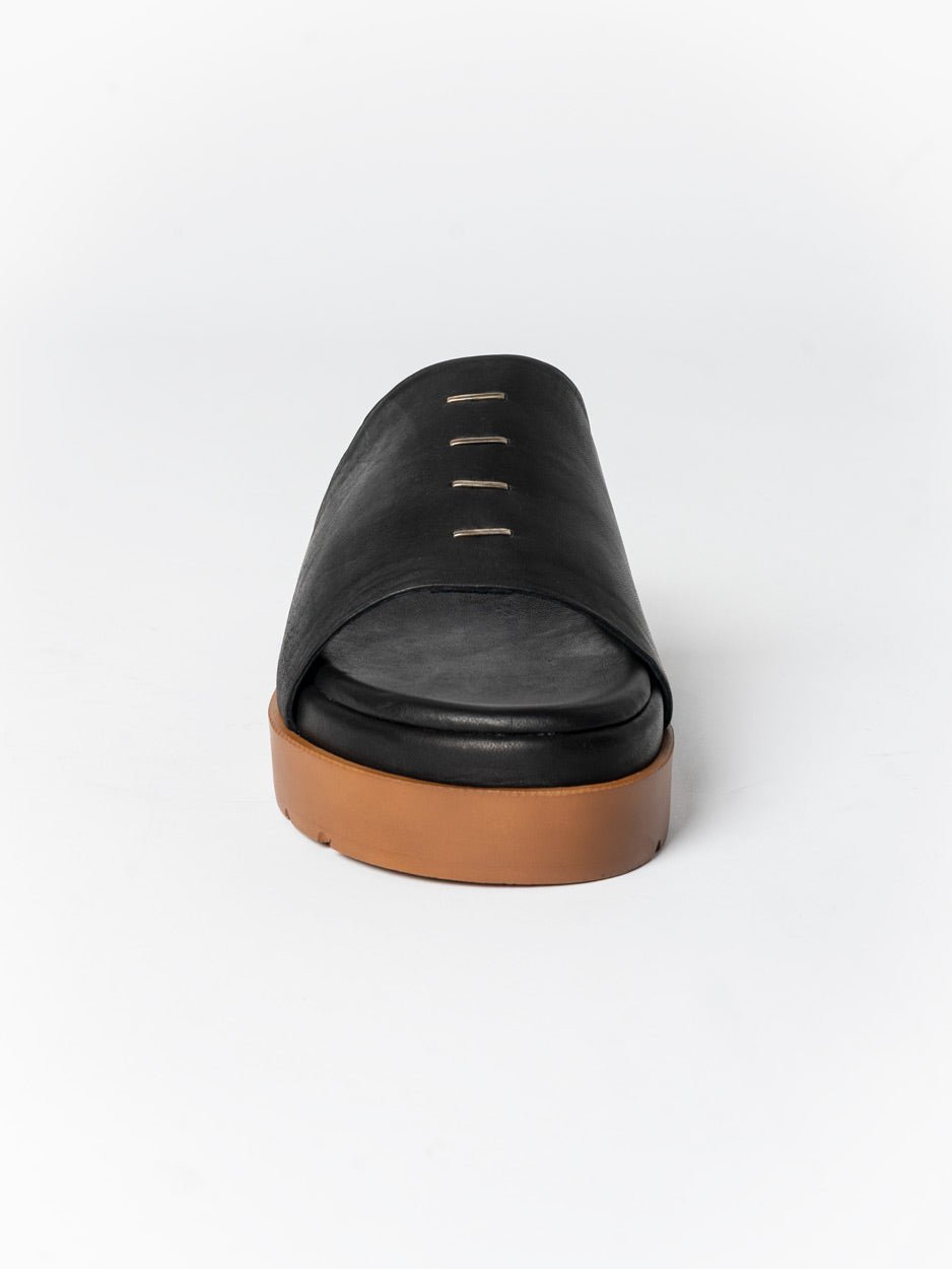 Leather Slide Sandals - by AITO