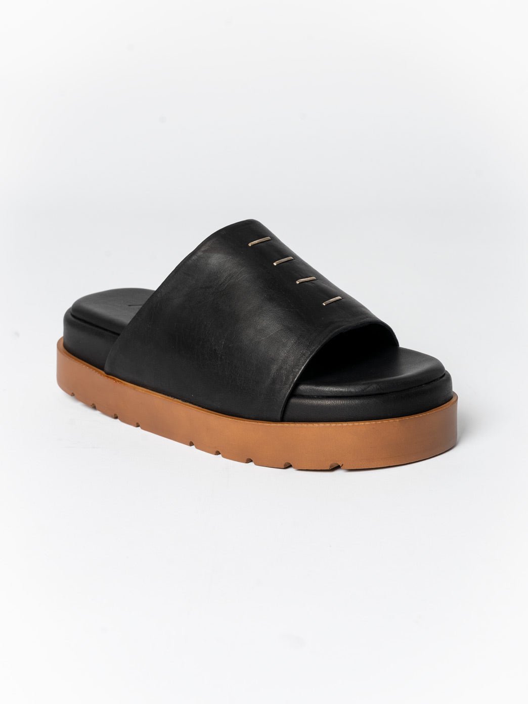 Leather Slide Sandals - by AITO