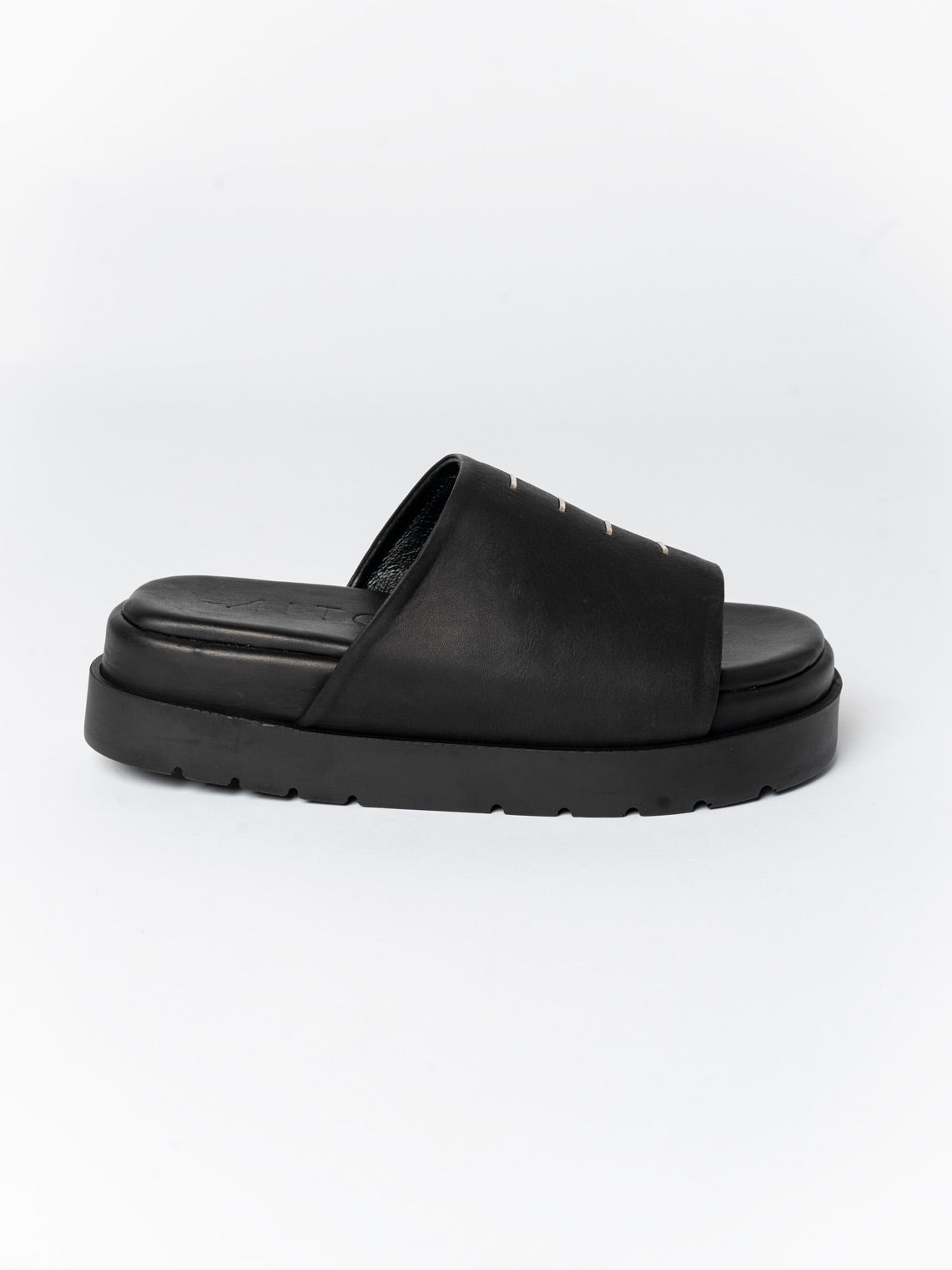 Leather Slide Sandals - by AITO