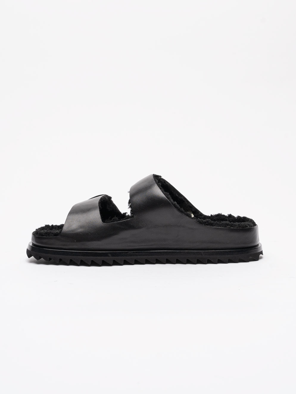 Leather Slide Sandals - by OFFICINE CREATIVE
